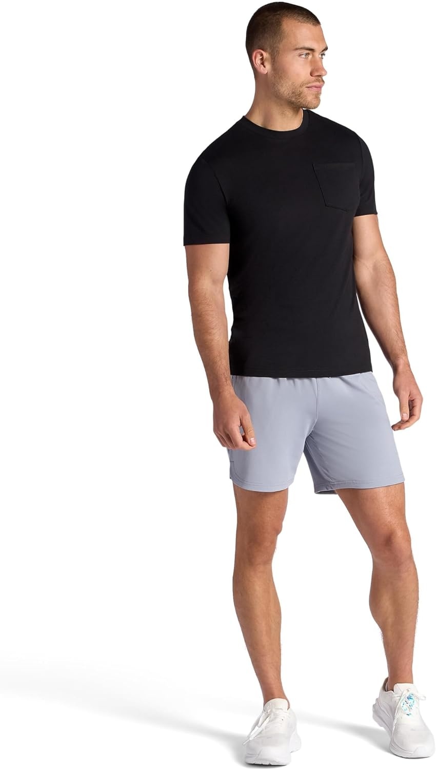 image:imageGaiam Mens Everyday Basic 7 Short 20 Relaxed Fit Stretch Midweight MaterialSleet