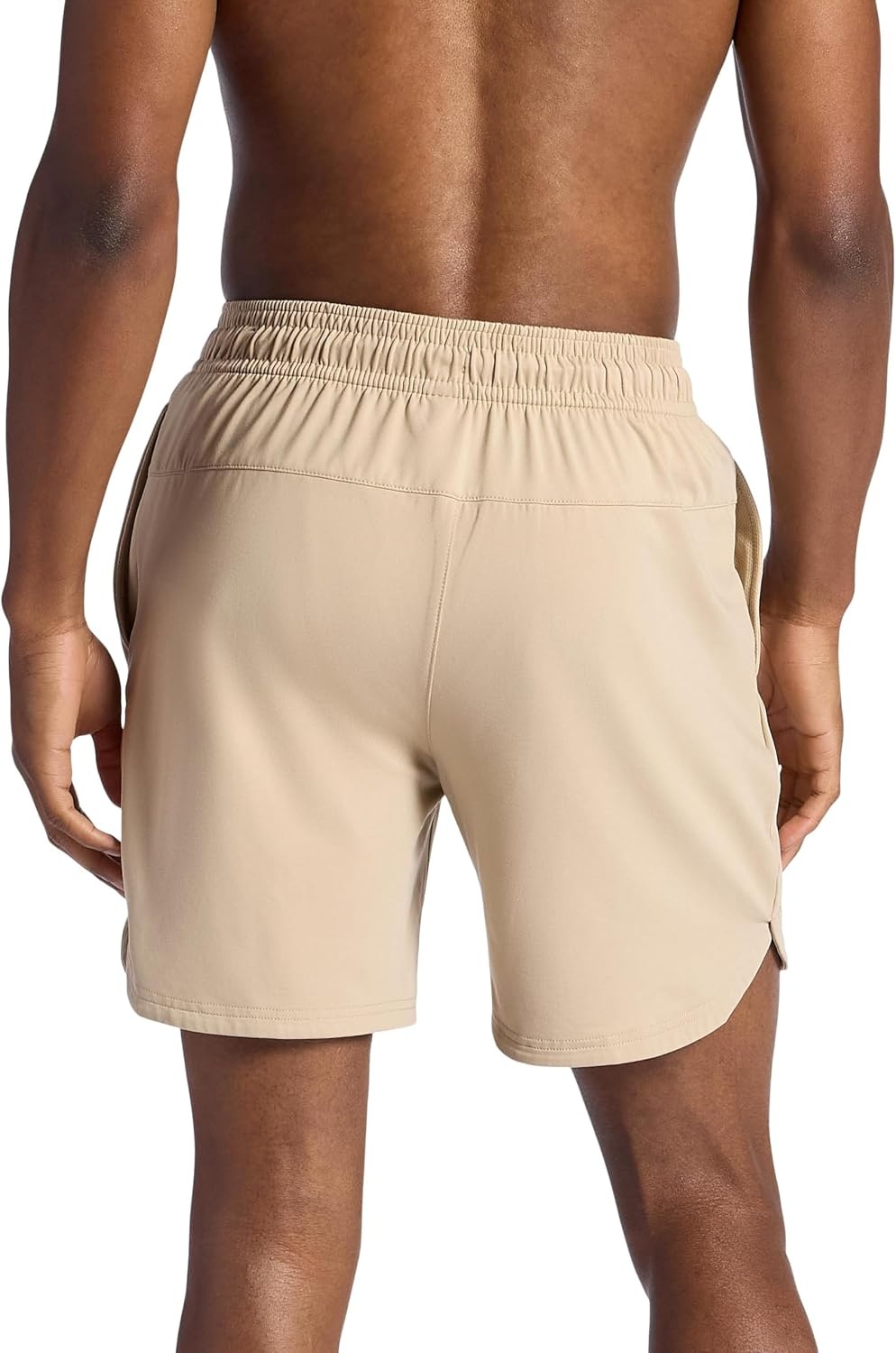 image:imageGaiam Mens Everyday Basic 7 Short 20 Relaxed Fit Stretch Midweight MaterialWhite Pepper