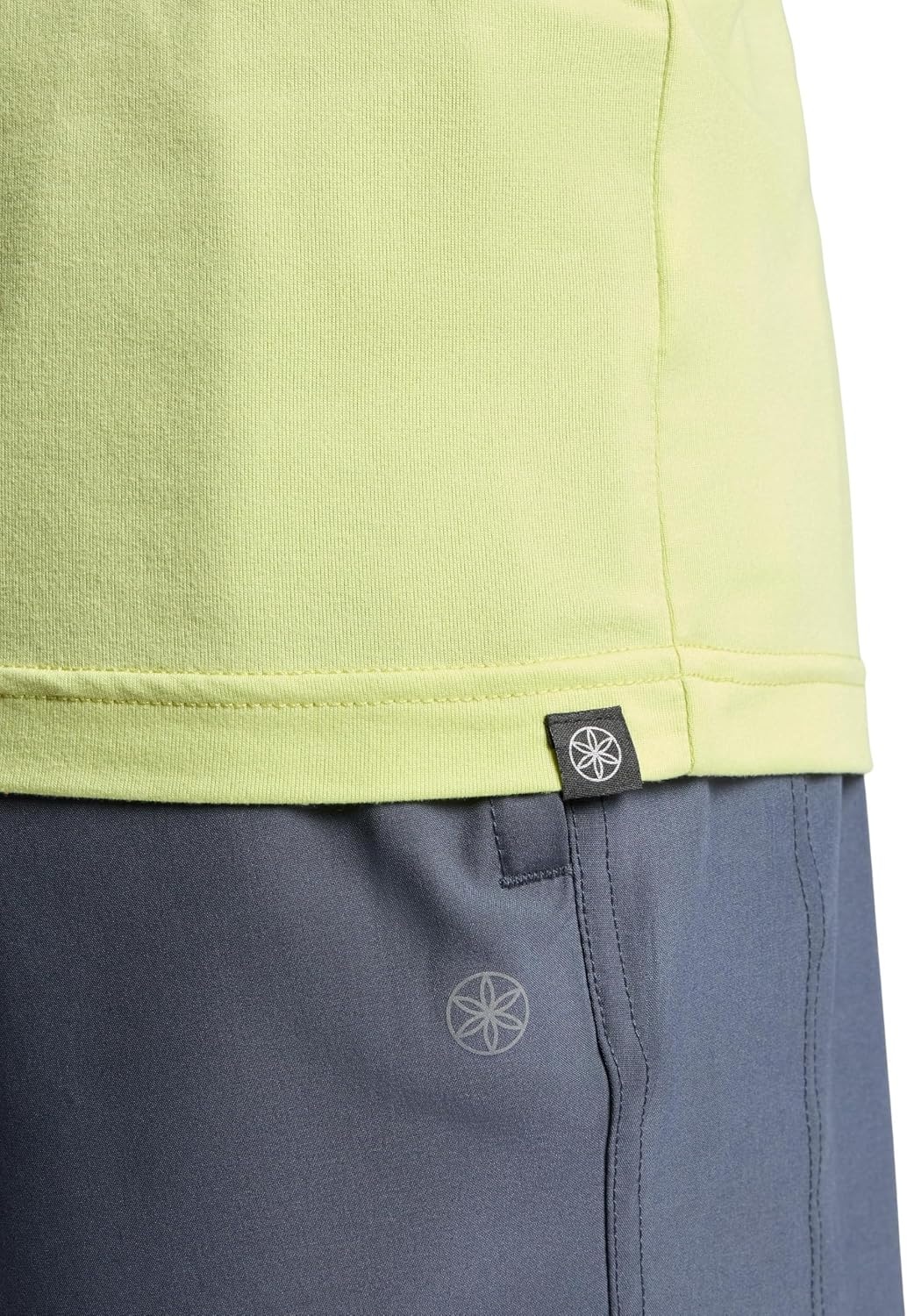 image:imageGaiam Mens Everyday Basic Crewneck Top Standard Fit Stretch Midweight MaterialLime Sherbet