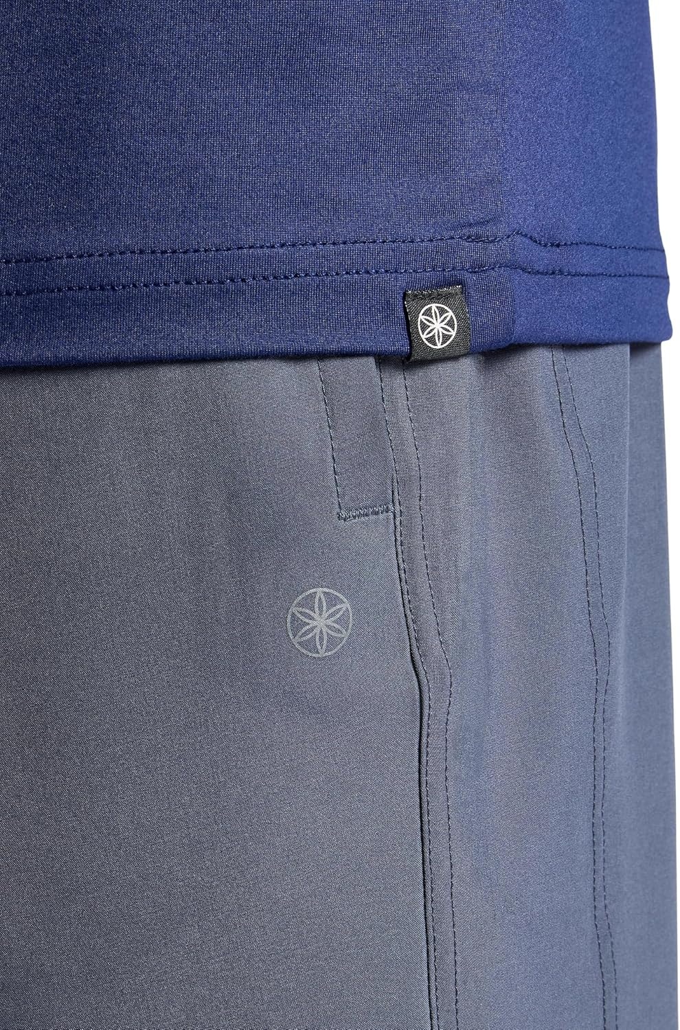 image:imageGaiam Mens Everyday Basic Crewneck Top Standard Fit Stretch Midweight MaterialMedieval Blue
