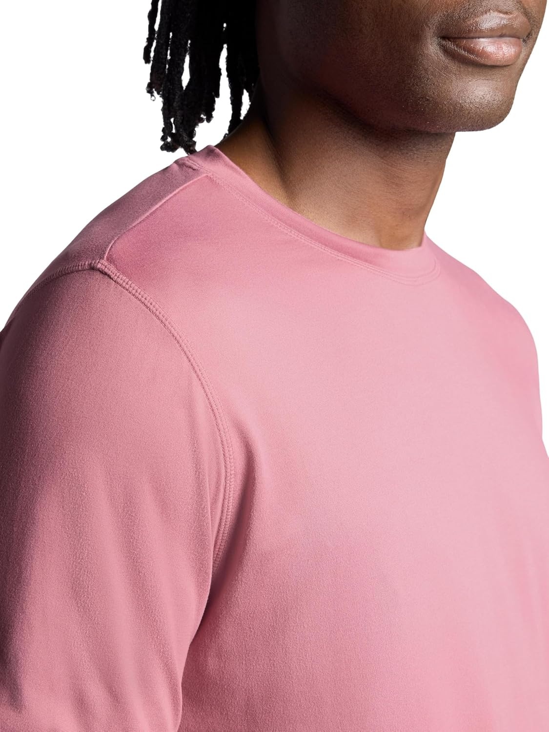 image:imageGaiam Mens Everyday Basic Crewneck Top Standard Fit Stretch Midweight MaterialMesa Rose