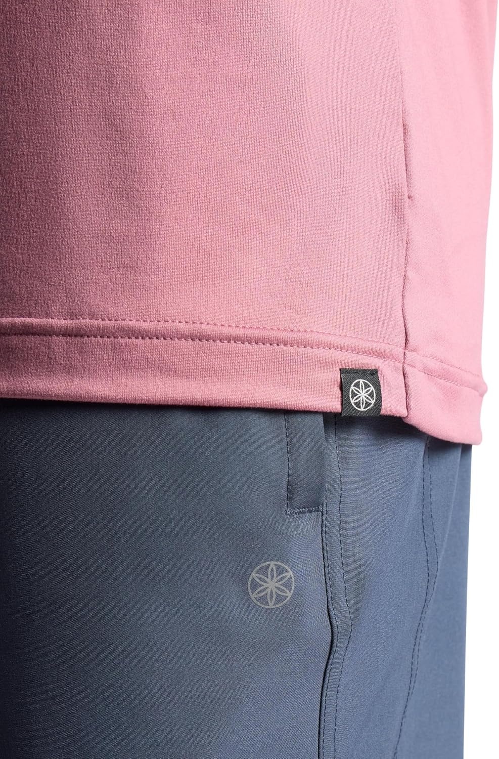 image:imageGaiam Mens Everyday Basic Crewneck Top Standard Fit Stretch Midweight MaterialMesa Rose