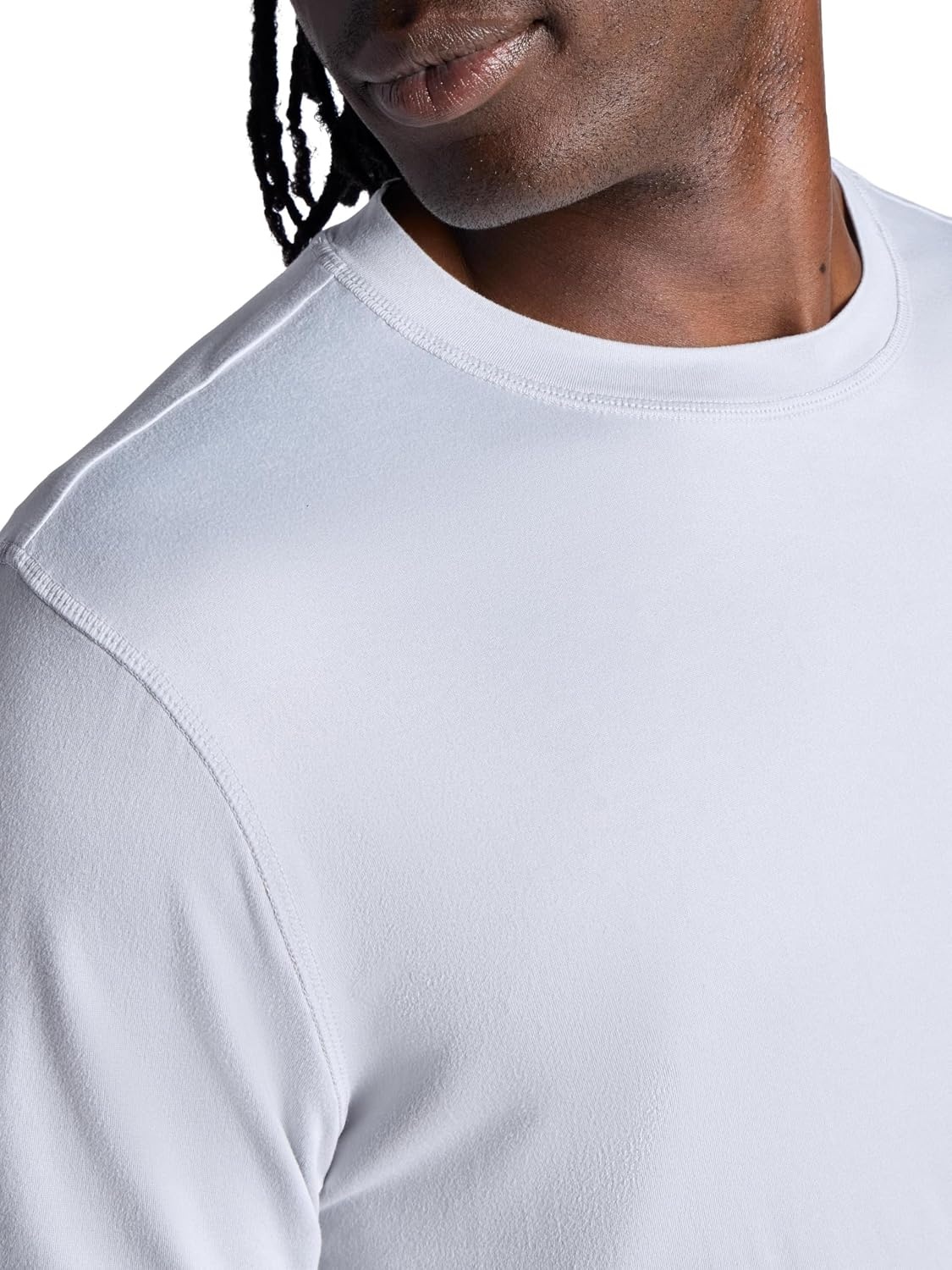 image:imageGaiam Mens Everyday Basic Crewneck Top Standard Fit Stretch Midweight MaterialMicrochip