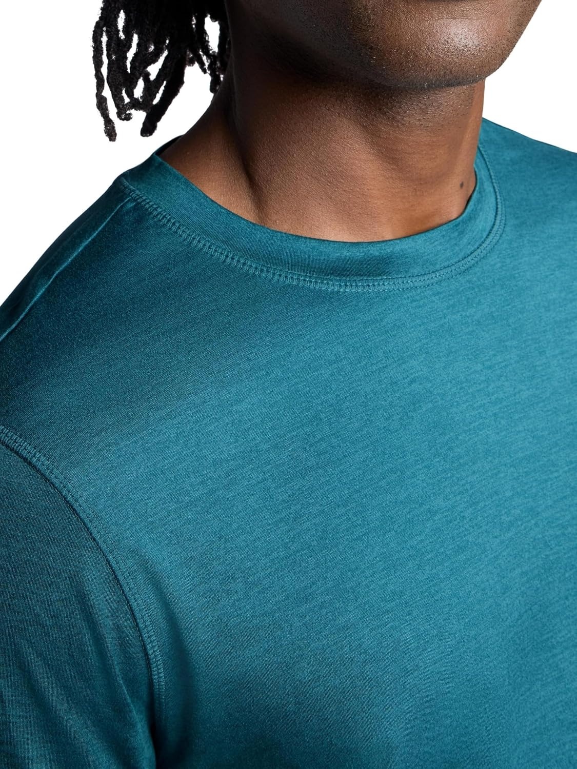 image:imageGaiam Mens Everyday Basic Crewneck Top Standard Fit Stretch Midweight MaterialNavy Blue