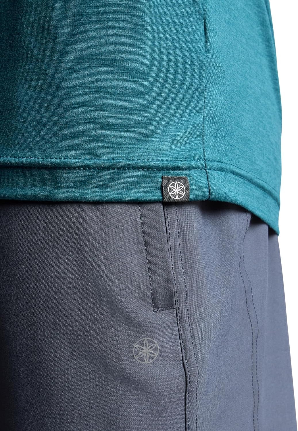 image:imageGaiam Mens Everyday Basic Crewneck Top Standard Fit Stretch Midweight MaterialNavy Blue