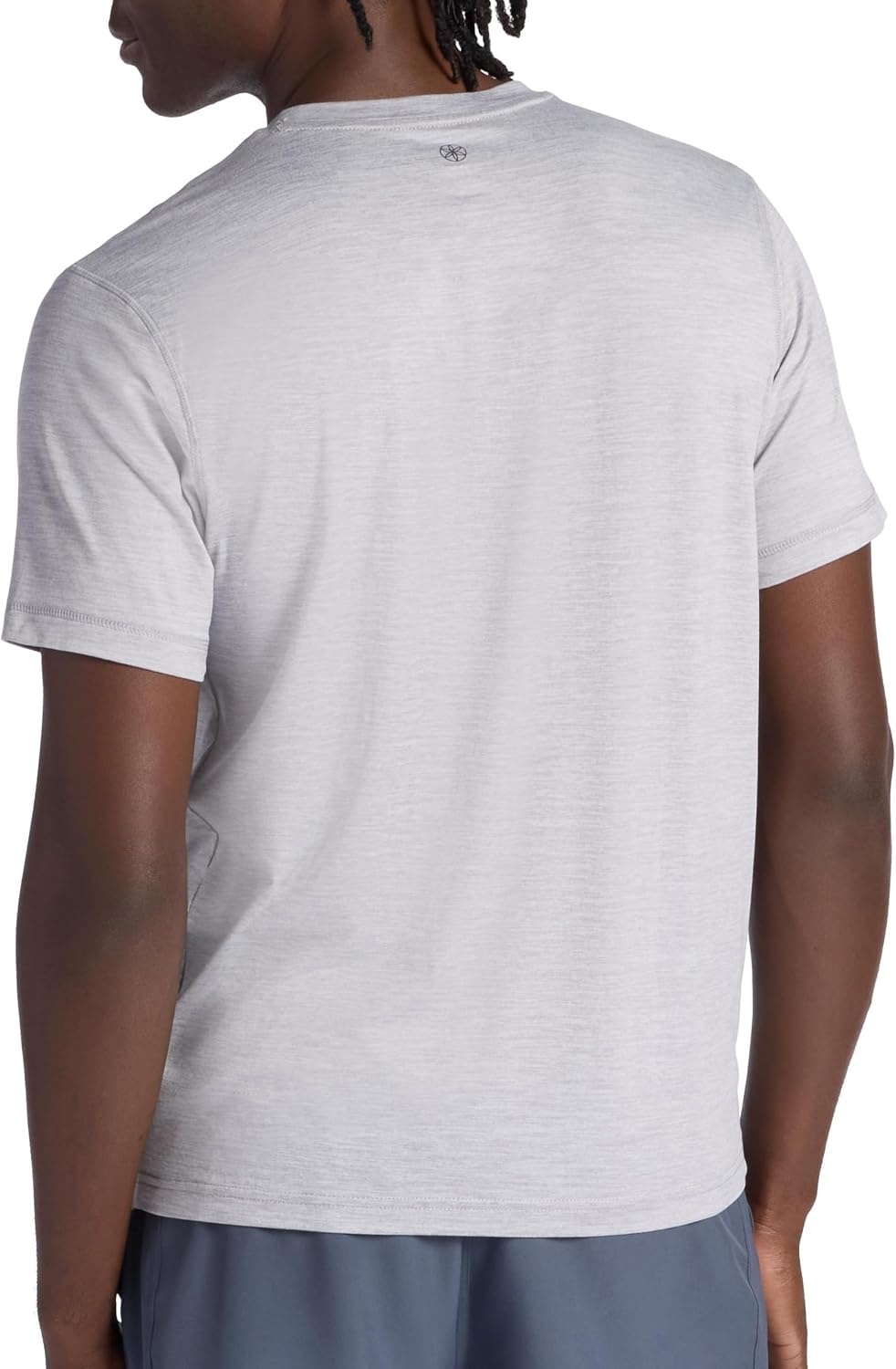 image:imageGaiam Mens Everyday Basic Crewneck Top Standard Fit Stretch Midweight MaterialSleet Heather