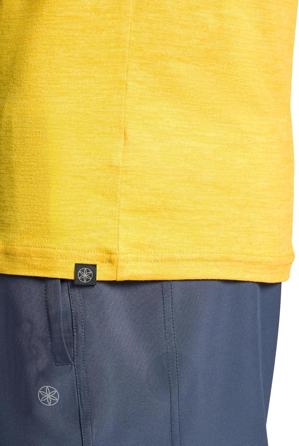 image:imageGaiam Mens Everyday Basic Long Sleeve Crewneck Top Standard Fit Stretch Midweight MaterialCourt Heather