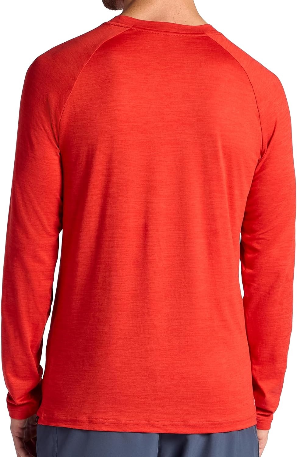 image:imageGaiam Mens Everyday Basic Long Sleeve Crewneck Top Standard Fit Stretch Midweight MaterialMolten Lava Heather