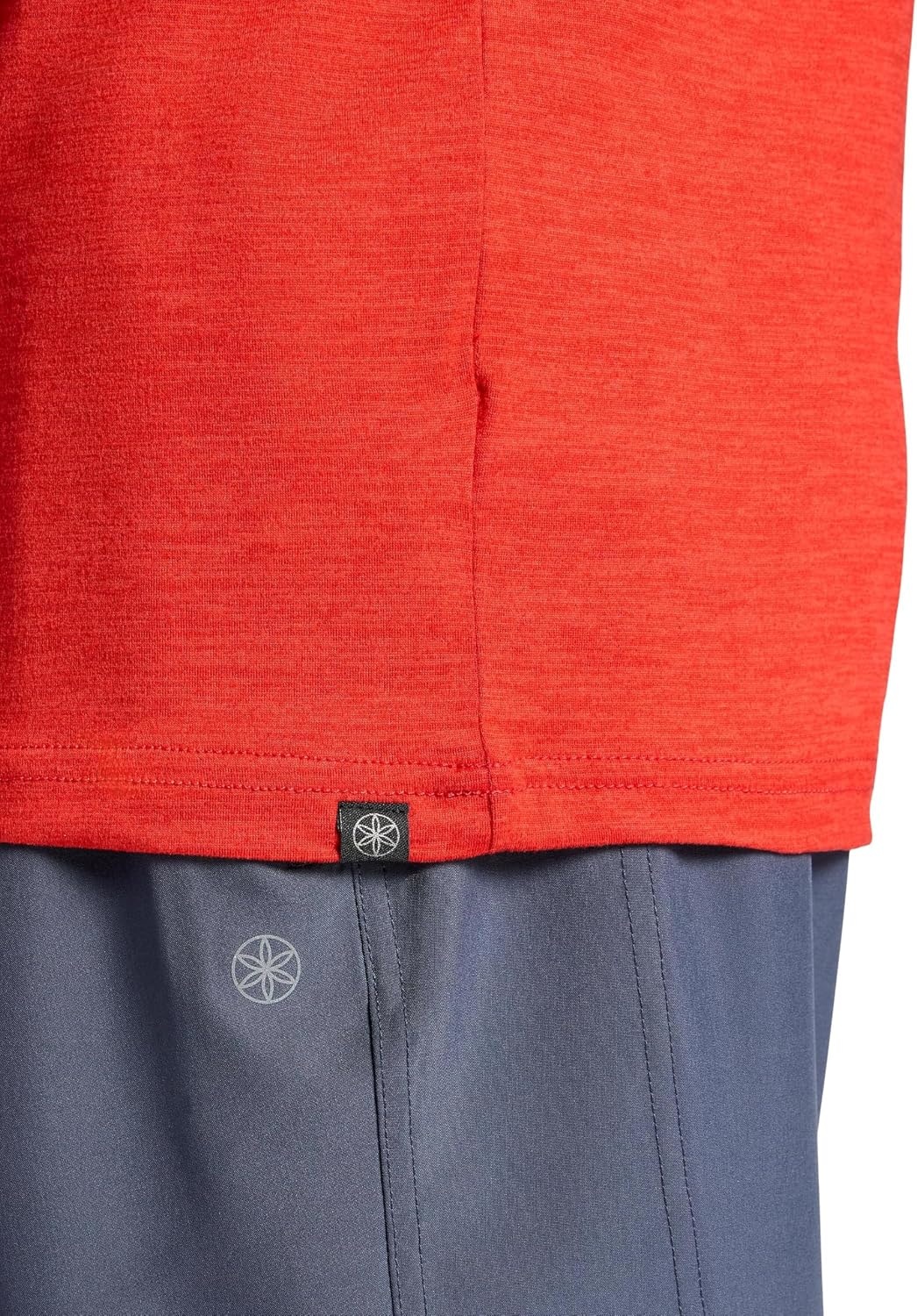image:imageGaiam Mens Everyday Basic Long Sleeve Crewneck Top Standard Fit Stretch Midweight MaterialMolten Lava Heather