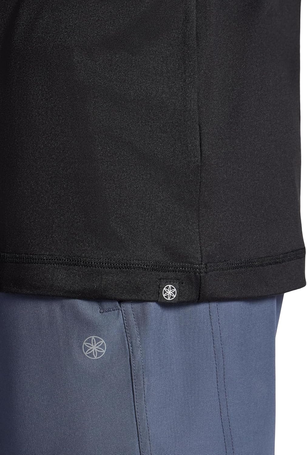 image:imageGaiam Mens Everyday Basic Raglan Top Standard Fit Stretch Midweight Jersey MaterialBlack