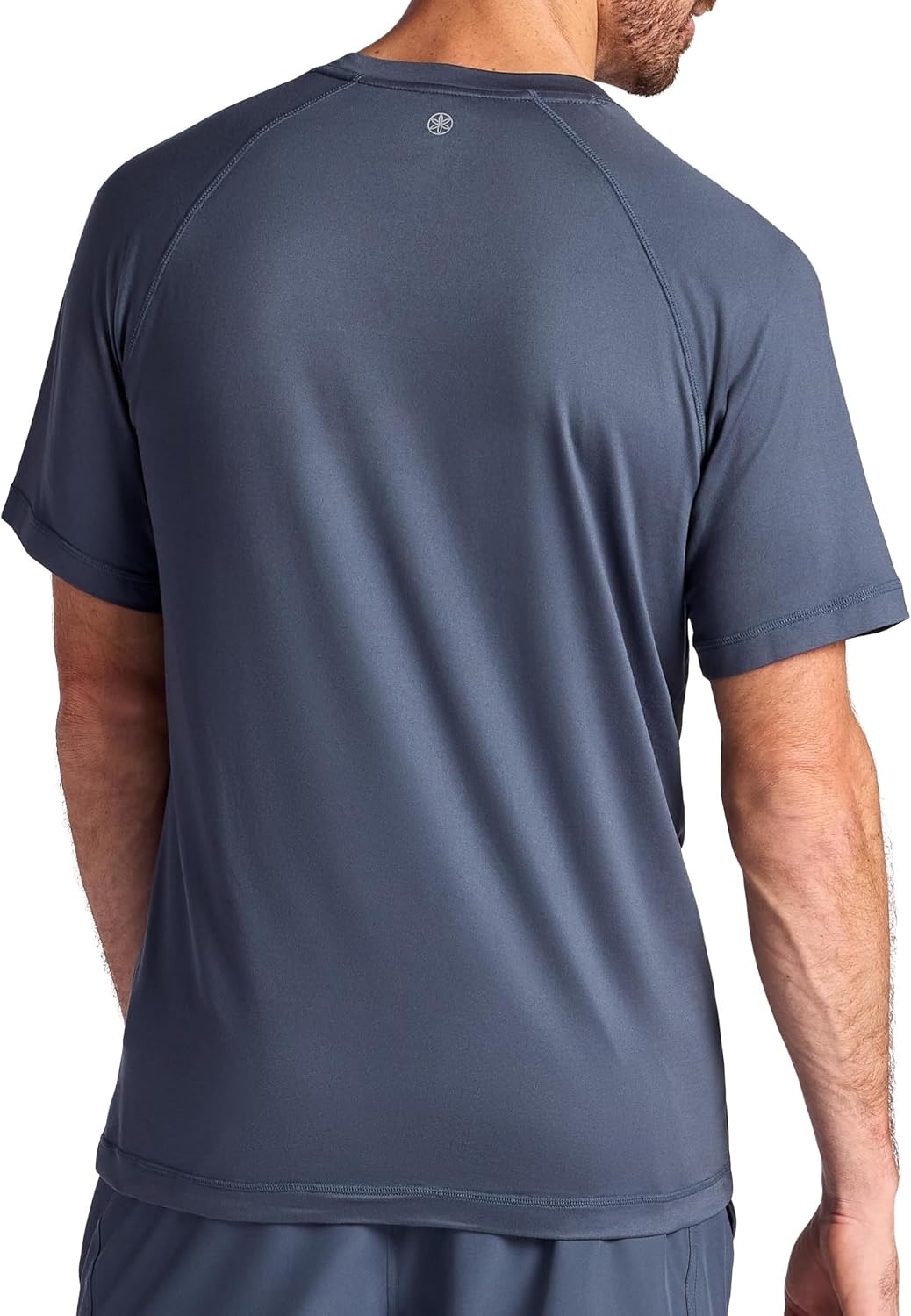 image:imageGaiam Mens Everyday Basic Raglan Top Standard Fit Stretch Midweight Jersey MaterialCool Grey