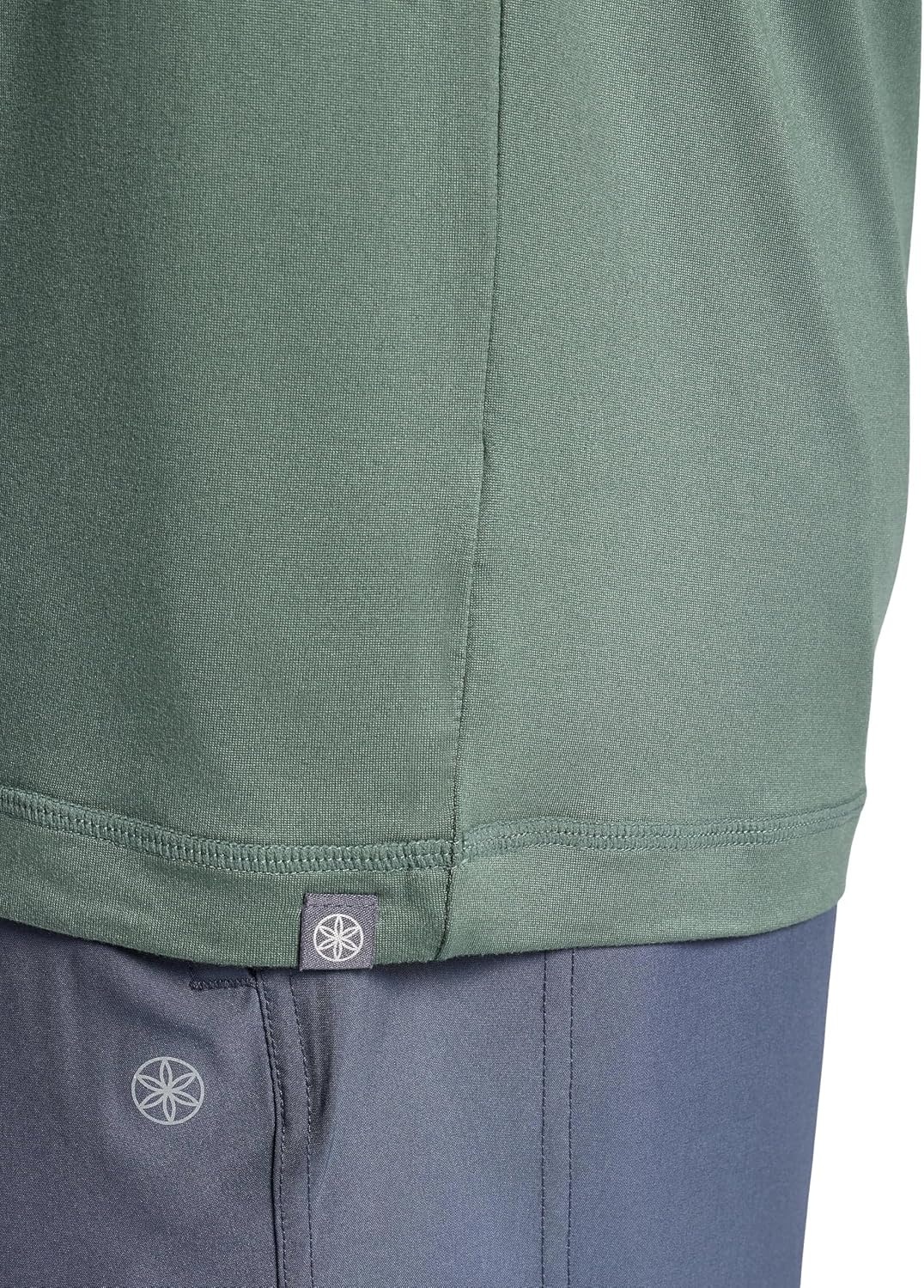 image:imageGaiam Mens Everyday Basic Raglan Top Standard Fit Stretch Midweight Jersey MaterialDuck Green