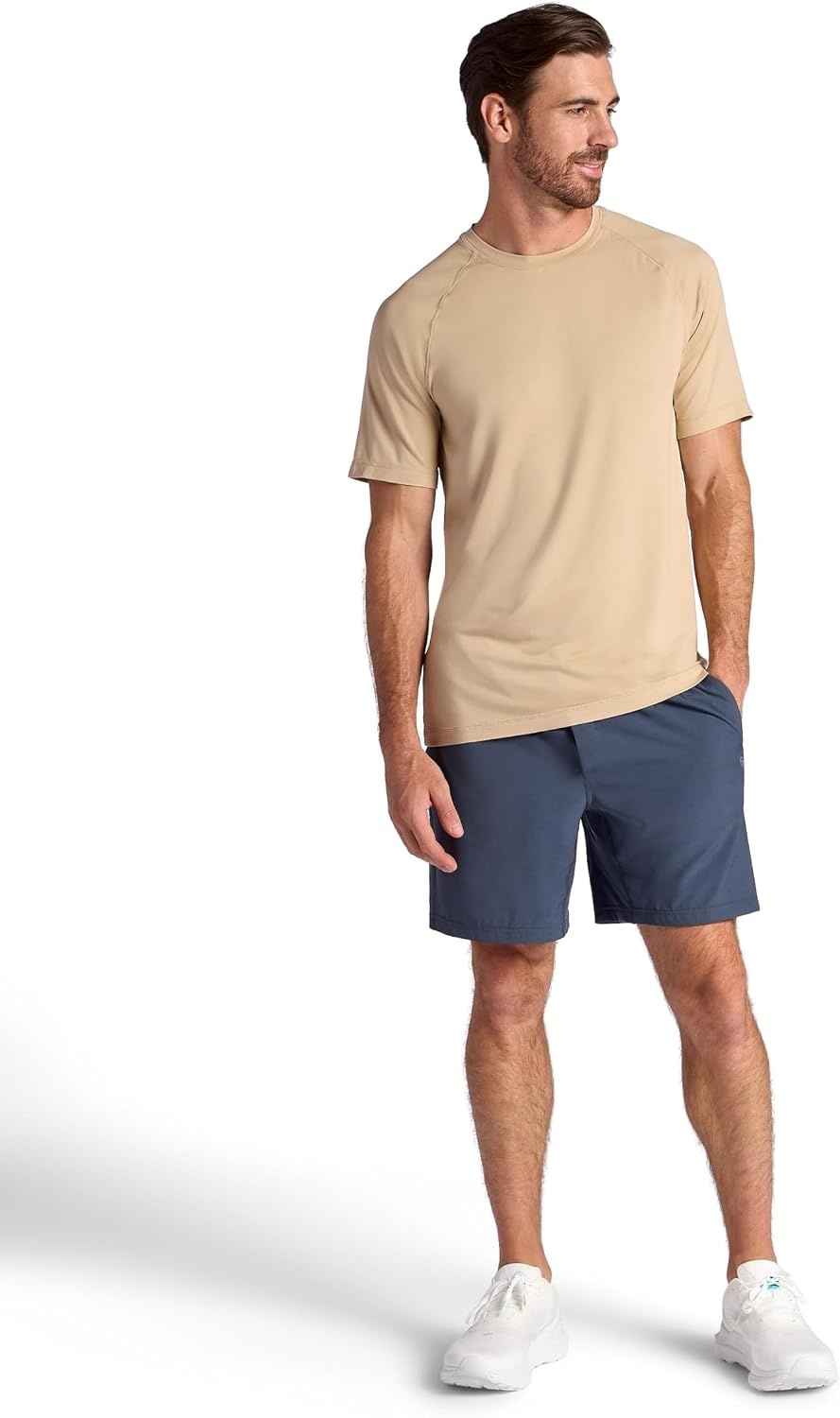 image:imageGaiam Mens Everyday Basic Raglan Top Standard Fit Stretch Midweight Jersey MaterialHumus