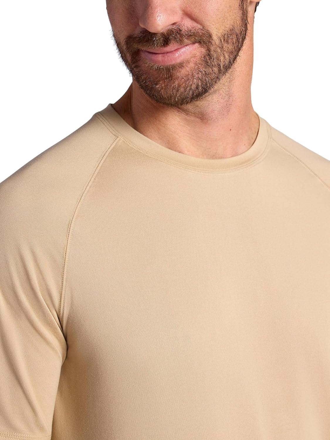 image:imageGaiam Mens Everyday Basic Raglan Top Standard Fit Stretch Midweight Jersey MaterialHumus