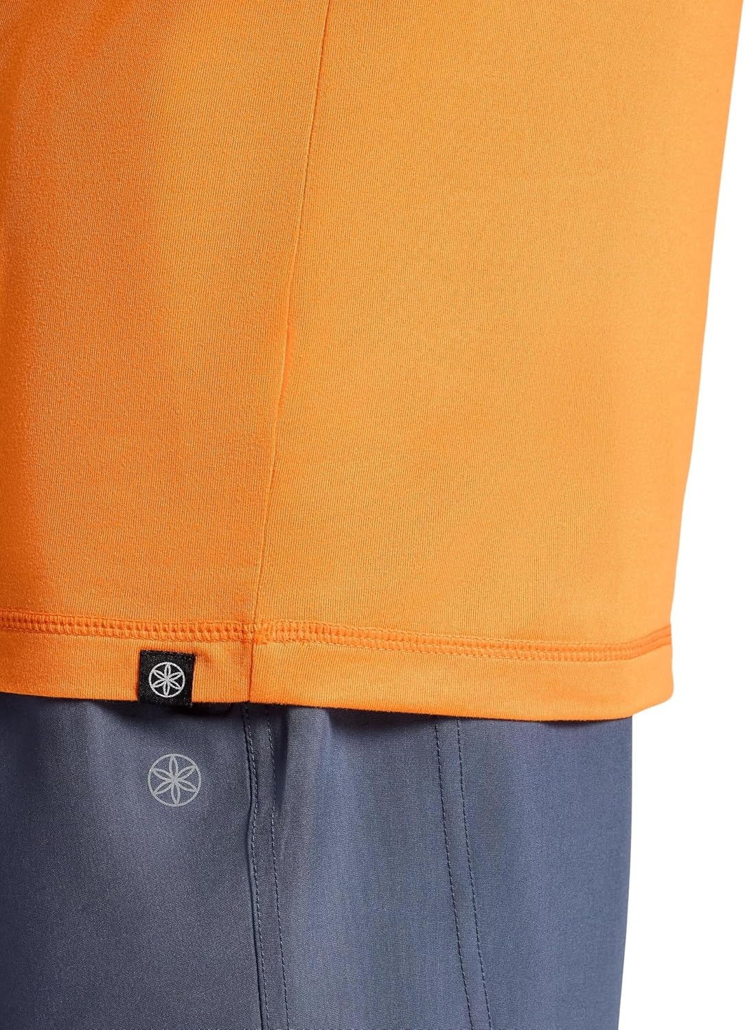image:imageGaiam Mens Everyday Basic Raglan Top Standard Fit Stretch Midweight Jersey MaterialPersimmon Orange