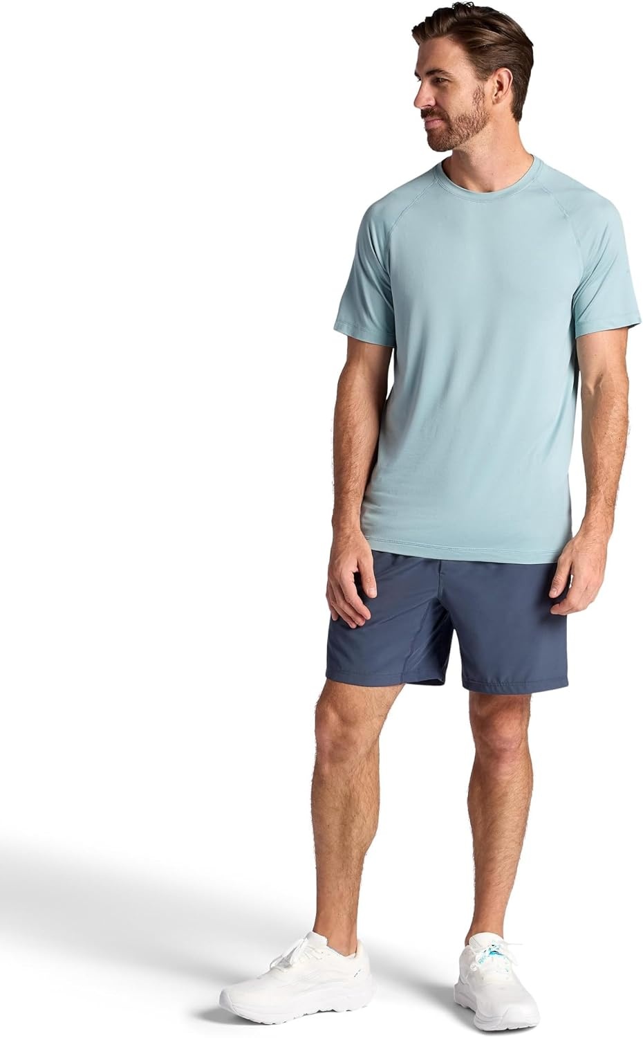 image:imageGaiam Mens Everyday Basic Raglan Top Standard Fit Stretch Midweight Jersey MaterialSlate
