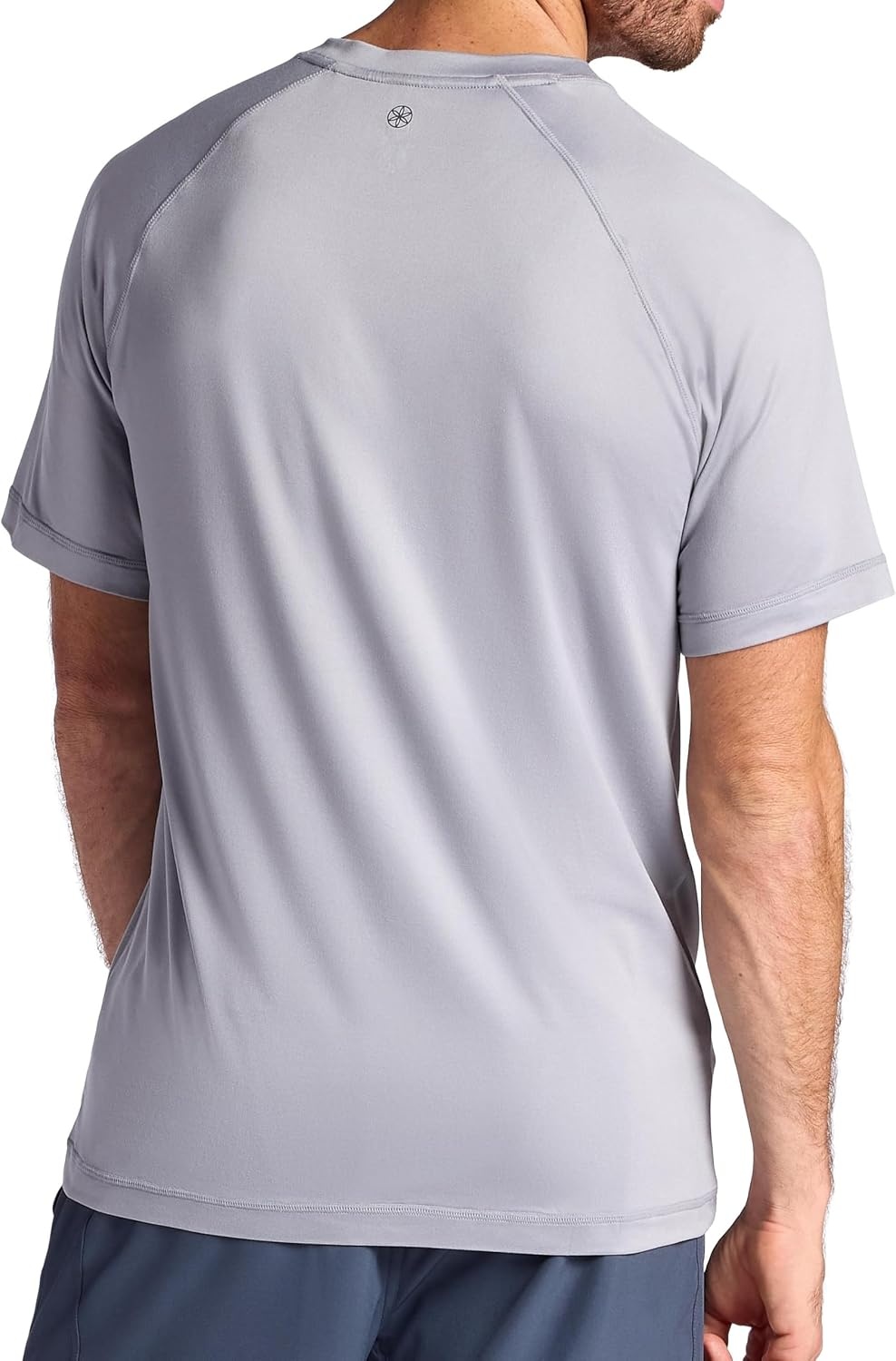 image:imageGaiam Mens Everyday Basic Raglan Top Standard Fit Stretch Midweight Jersey MaterialSleet