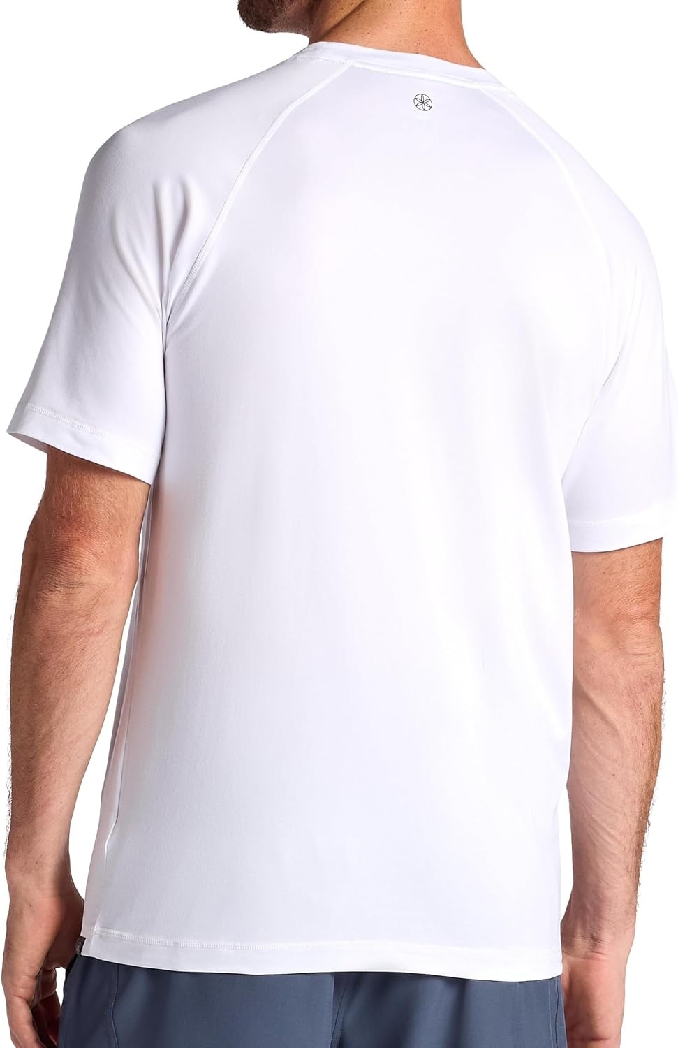 image:imageGaiam Mens Everyday Basic Raglan Top Standard Fit Stretch Midweight Jersey MaterialStark White
