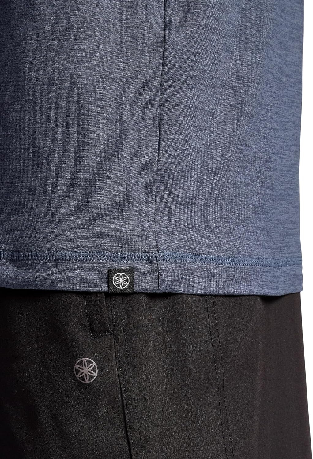 image:imageGaiam Mens Everyday Basic VNeck Top Standard Fit Stretch Midweight MaterialCool Grey Heather