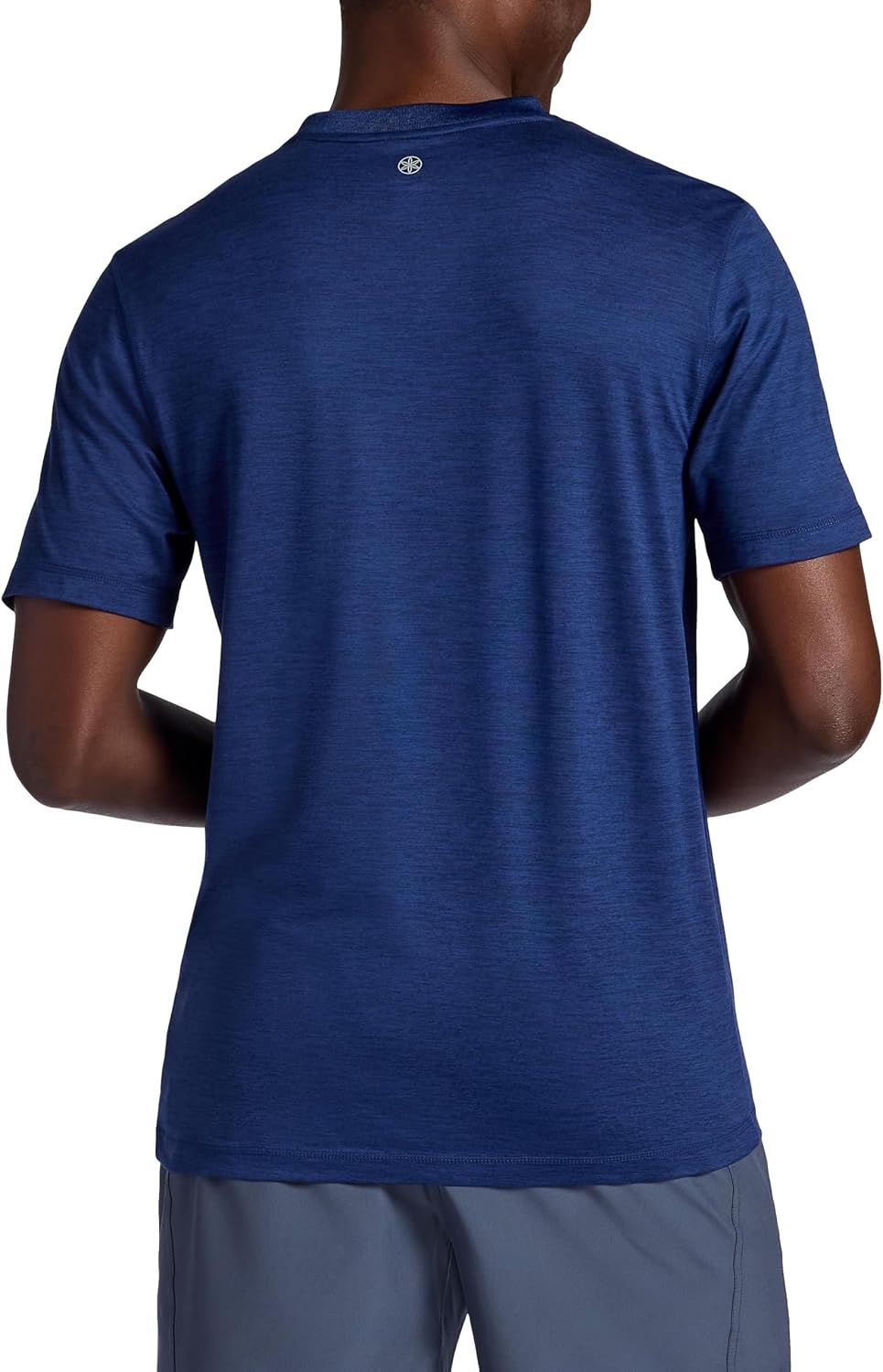 image:imageGaiam Mens Everyday Basic VNeck Top Standard Fit Stretch Midweight MaterialMedieval Blue Heather