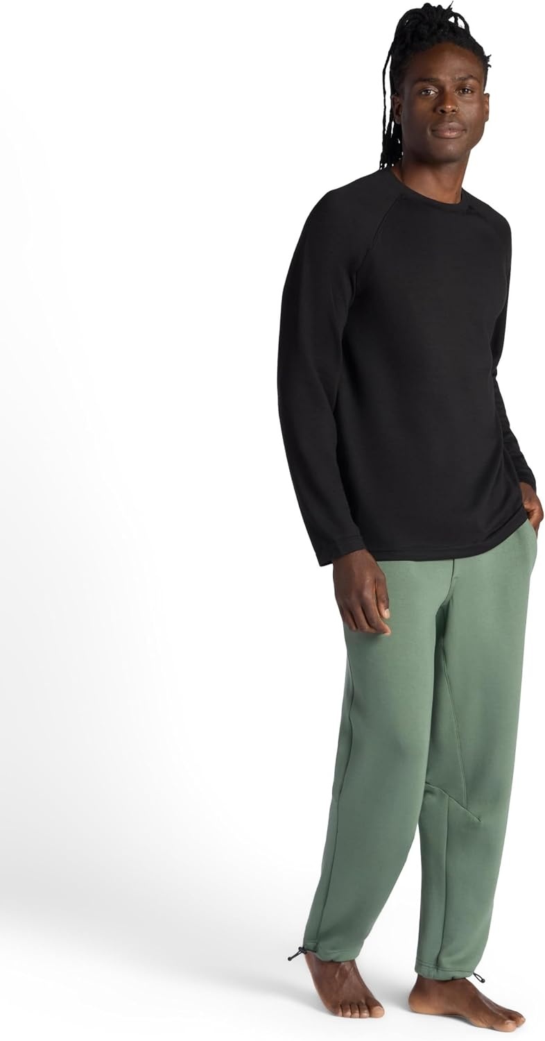 image:imageGaiam Mens Flow State Pant Relaxed Fit 29 Inseam Stretch Lightweight MaterialDuck Green