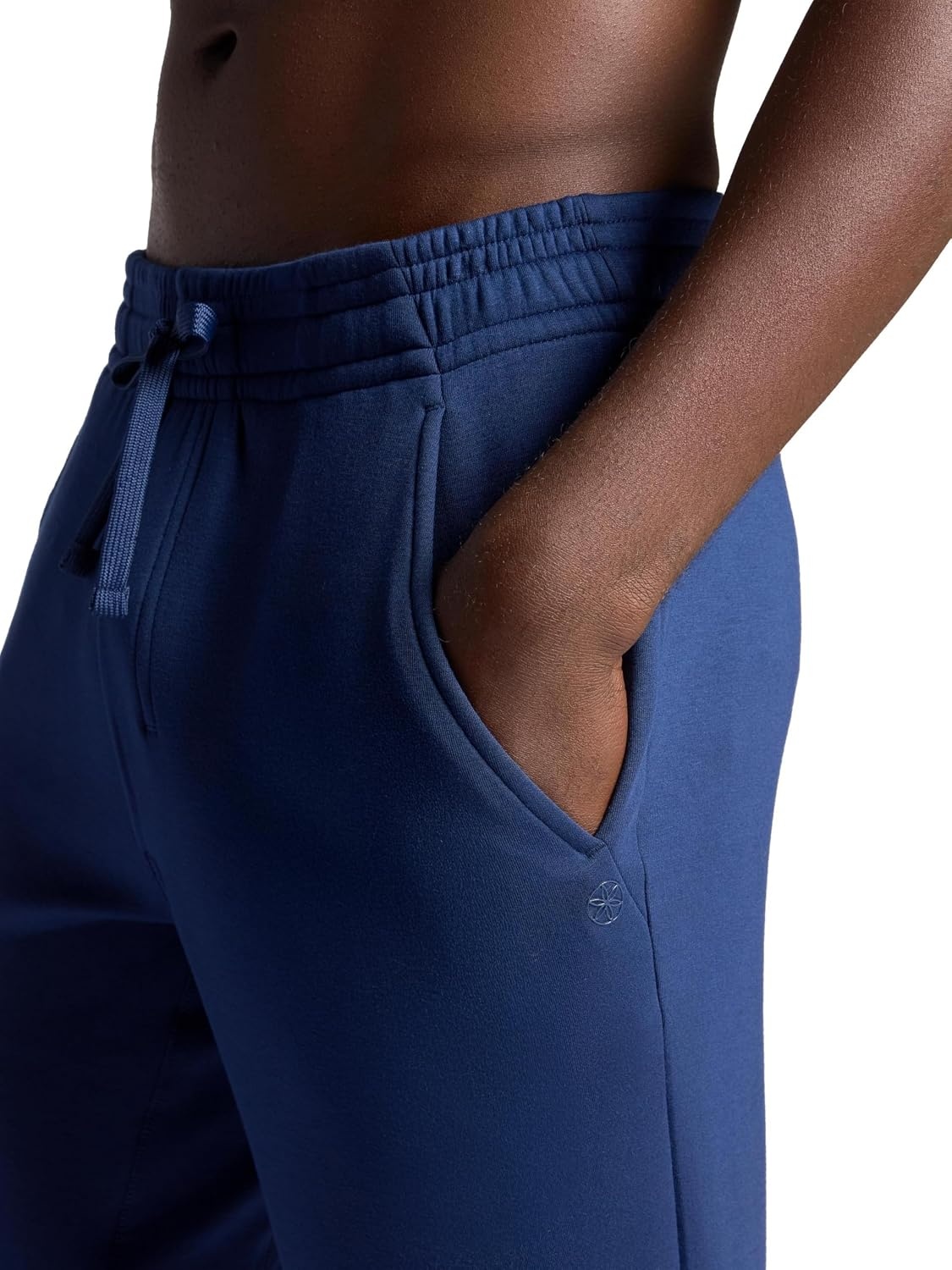 image:imageGaiam Mens Flow State Pant Relaxed Fit 29 Inseam Stretch Lightweight MaterialMedieval Blue