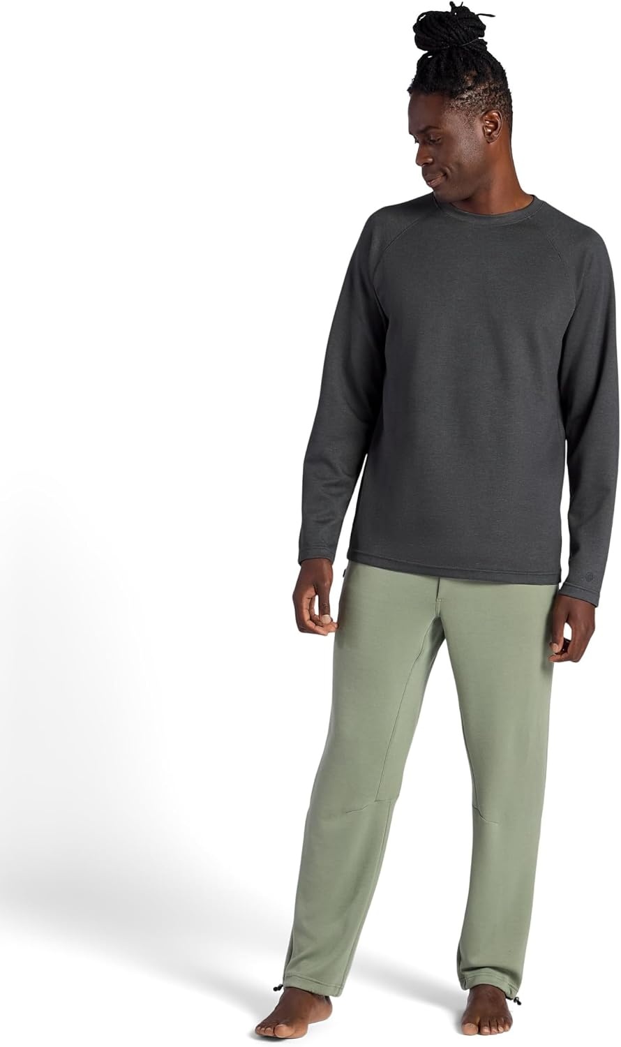image:imageGaiam Mens Flow State Pant Relaxed Fit 29 Inseam Stretch Lightweight MaterialSea Spray