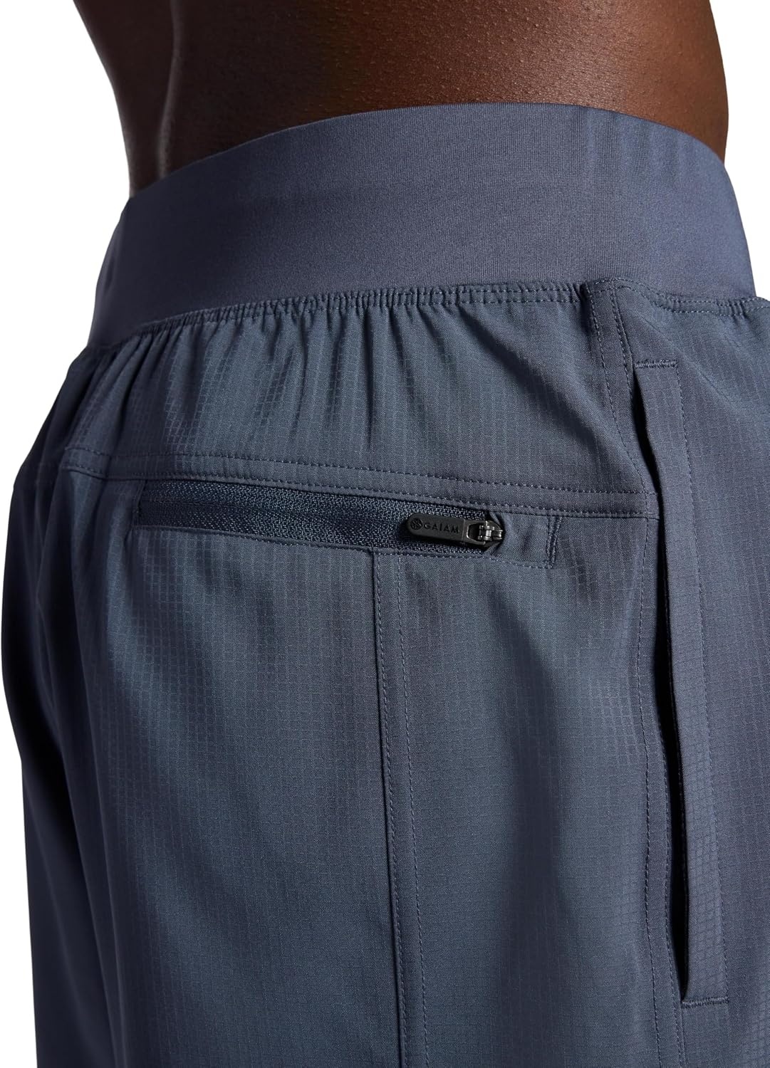 image:imageGaiam Mens Hatha 20 7 Short Standard Fit Stretch Lightweight Material MoistureWickingCool Grey