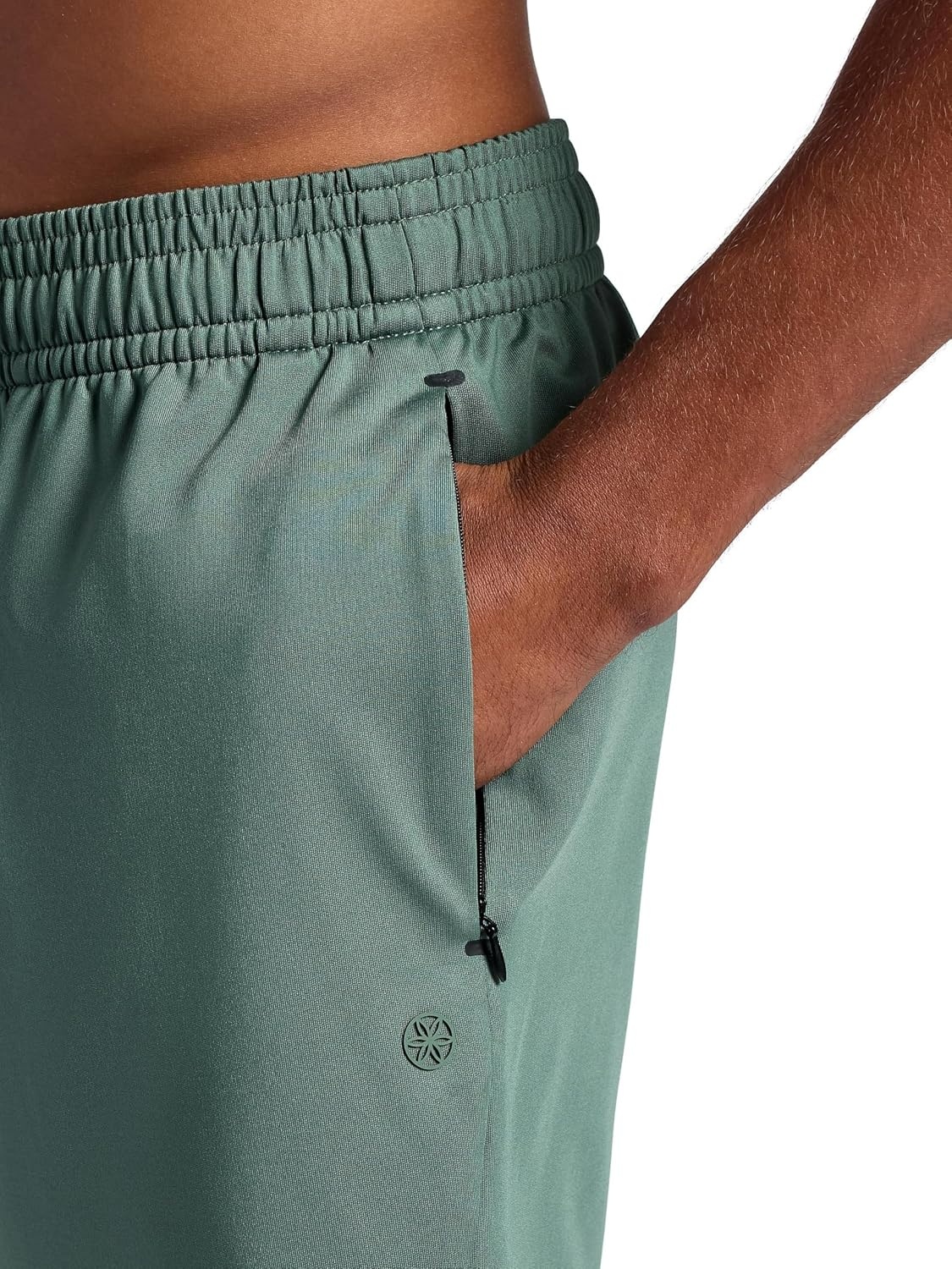 image:imageGaiam Mens Hero 7 Short Standard Fit Stretch Midweight Terry MaterialDuck Green
