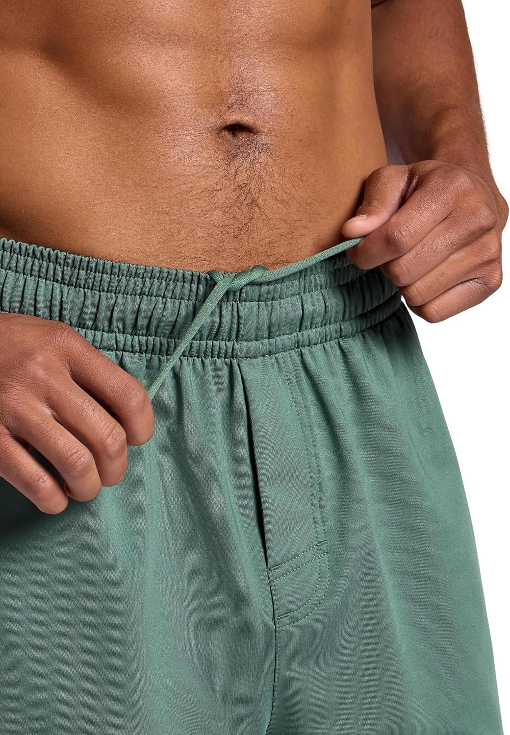 image:imageGaiam Mens Hero 7 Short Standard Fit Stretch Midweight Terry MaterialDuck Green