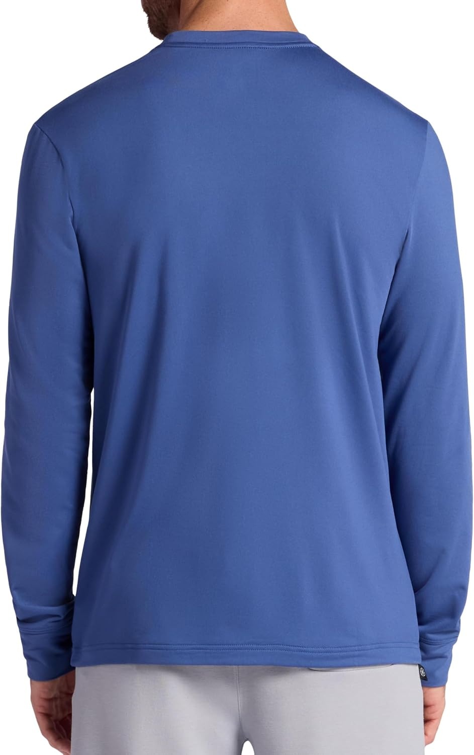 image:imageGaiam Mens Long Sleeve Crewneck Top Standard Fit Stretch Midweight MaterialTrue Navy Bliss Balance
