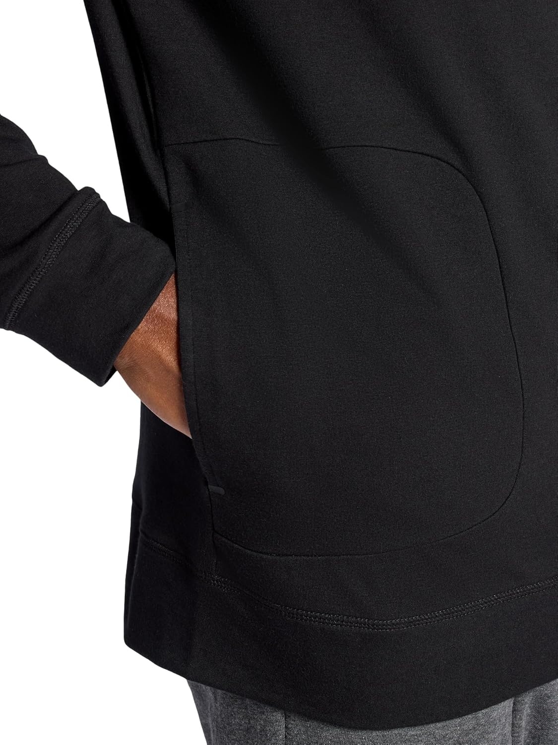 image:imageGaiam Mens Lotus Oblong Hoodie Relaxed Fit Stretch Heavyweight Terry MaterialBlack