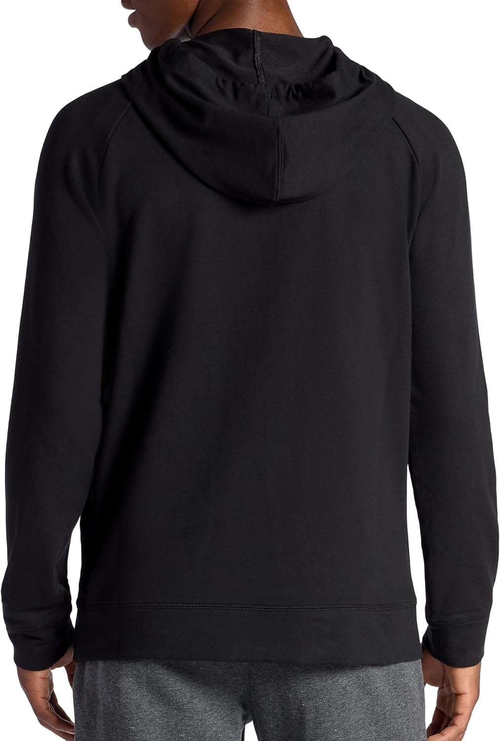image:imageGaiam Mens Lotus Oblong Hoodie Relaxed Fit Stretch Heavyweight Terry MaterialBlack