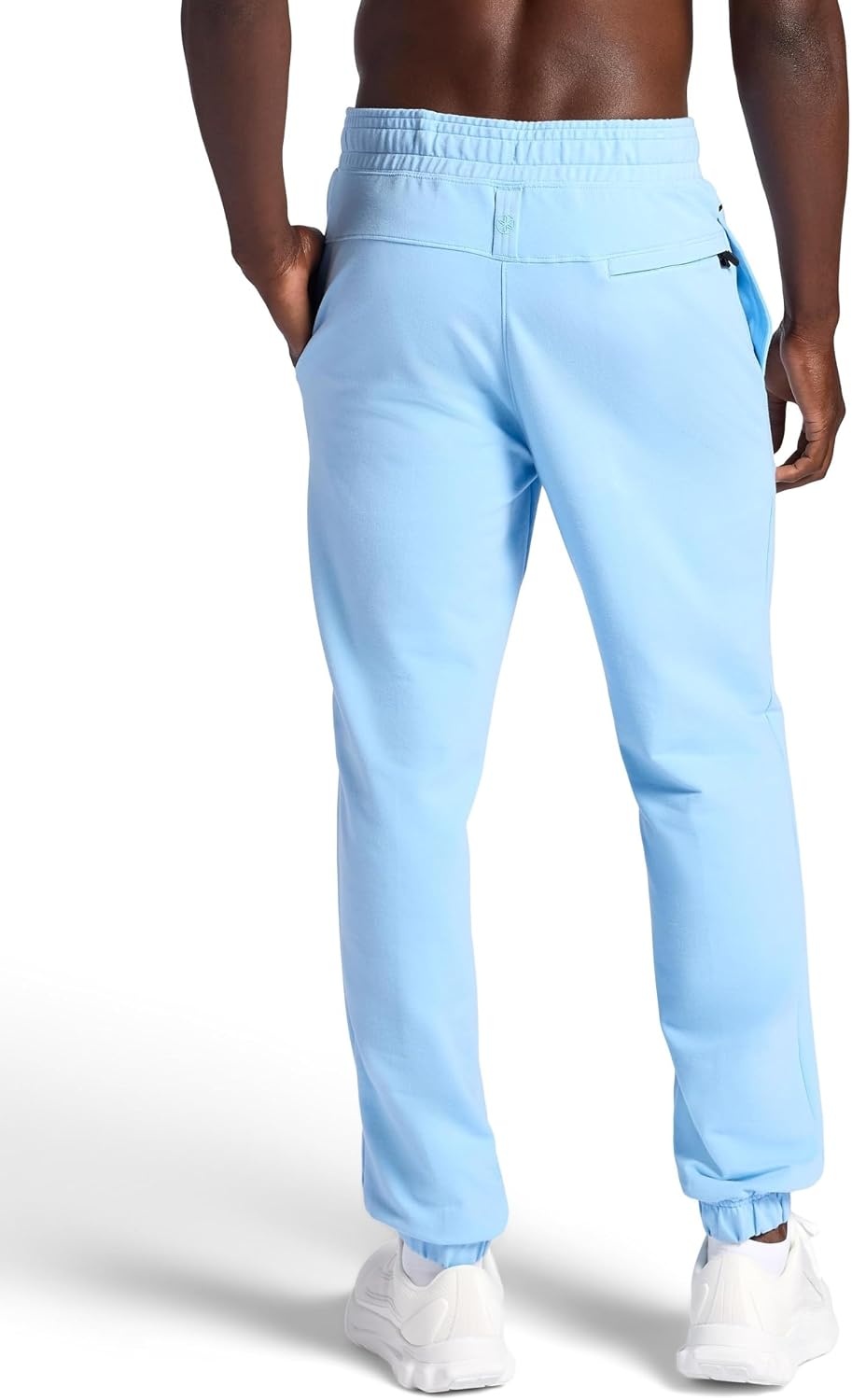 image:imageGaiam Mens Lotus Oblong Pant Standard Fit 31 Inseam Stretch Heavyweight Terry MaterialPlacid Blue