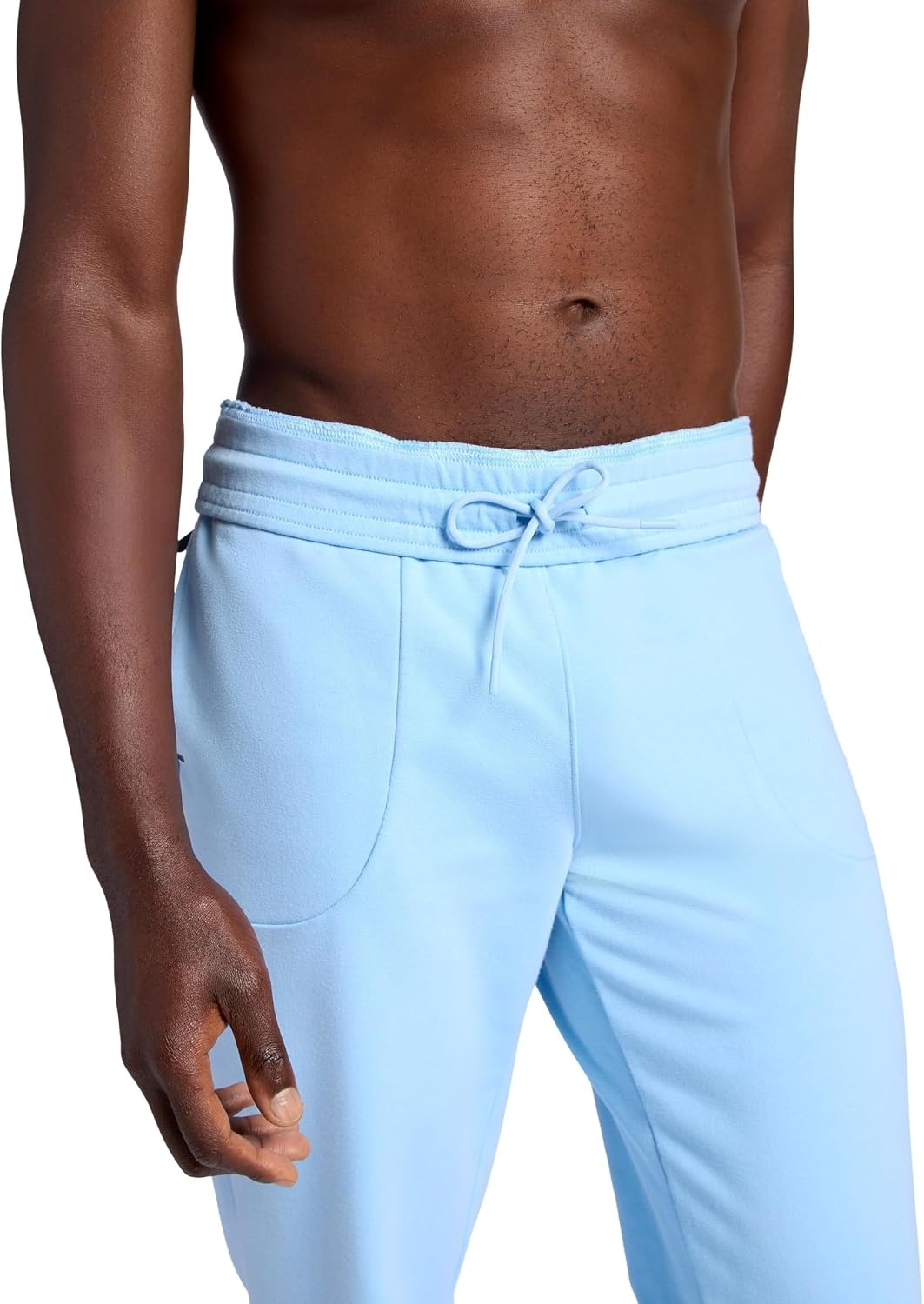 image:imageGaiam Mens Lotus Oblong Pant Standard Fit 31 Inseam Stretch Heavyweight Terry MaterialPlacid Blue