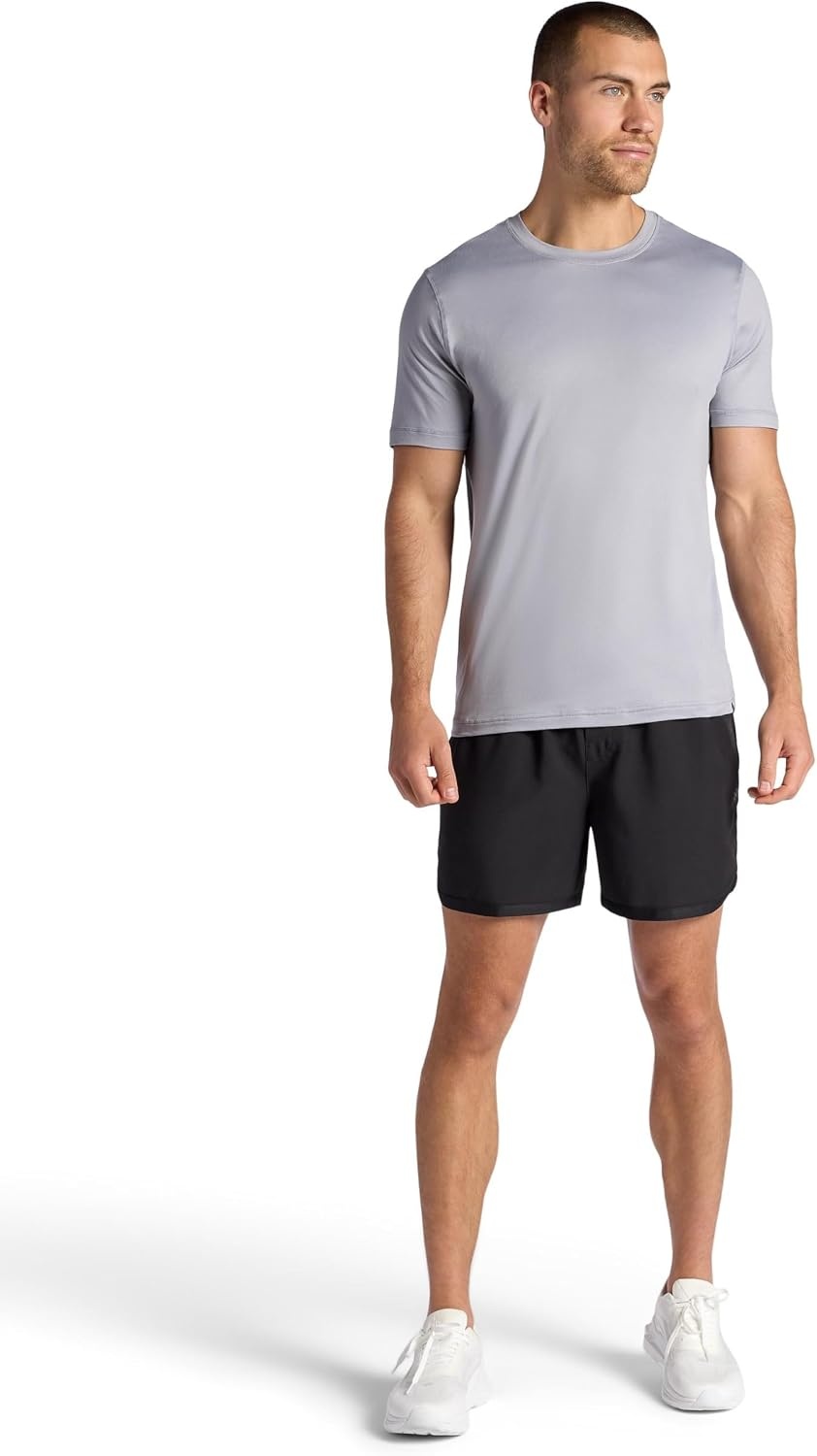 image:imageGaiam Mens Lunge 5 Short Standard Fit Stretch Lightweight Material MoistureWickingBlack