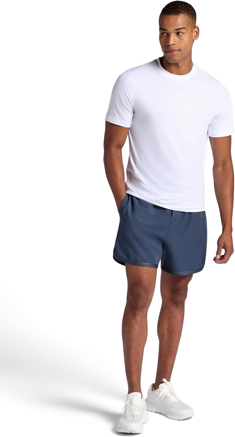image:imageGaiam Mens Lunge 5 Short Standard Fit Stretch Lightweight Material MoistureWickingCool Grey