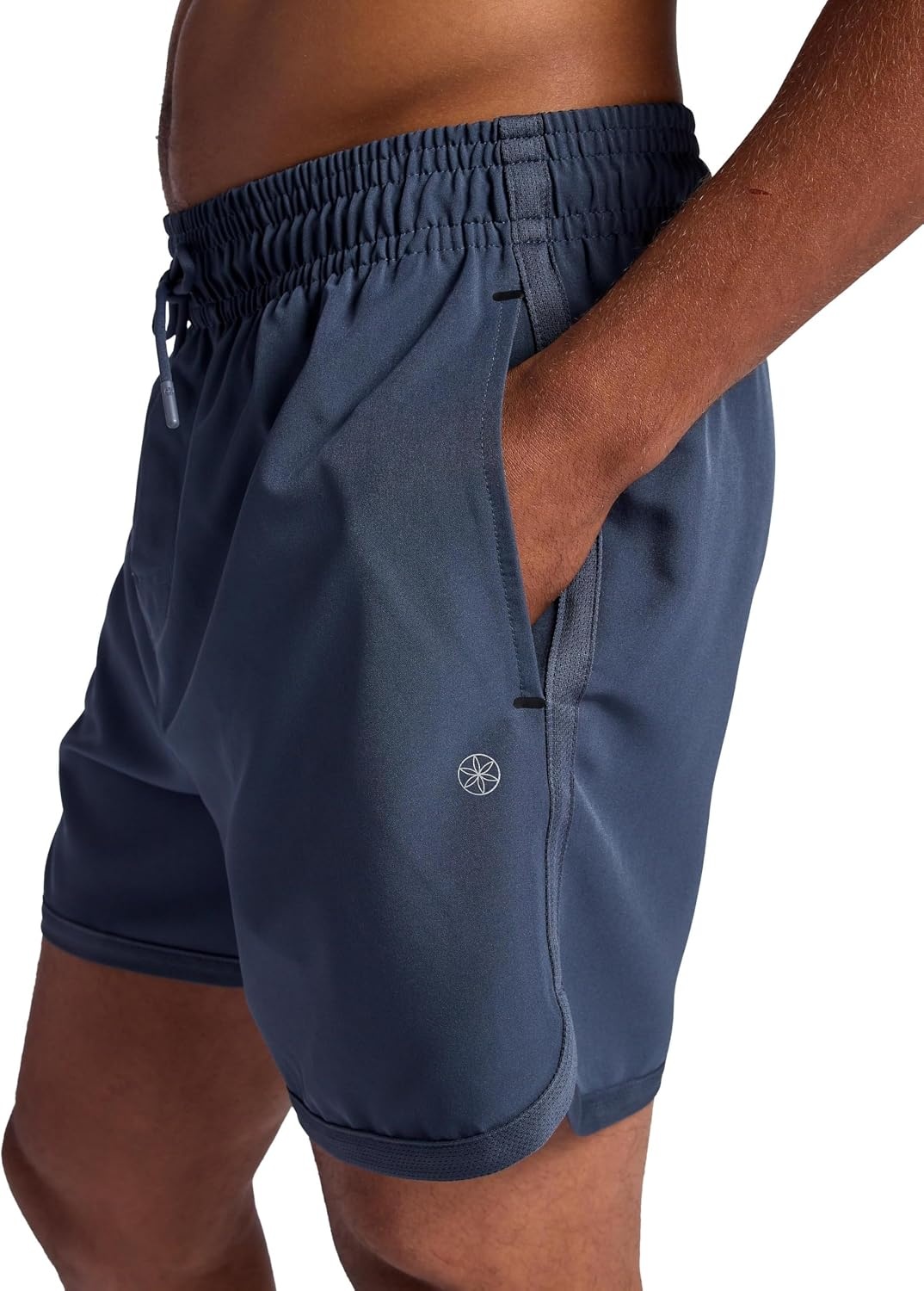 image:imageGaiam Mens Lunge 5 Short Standard Fit Stretch Lightweight Material MoistureWickingCool Grey