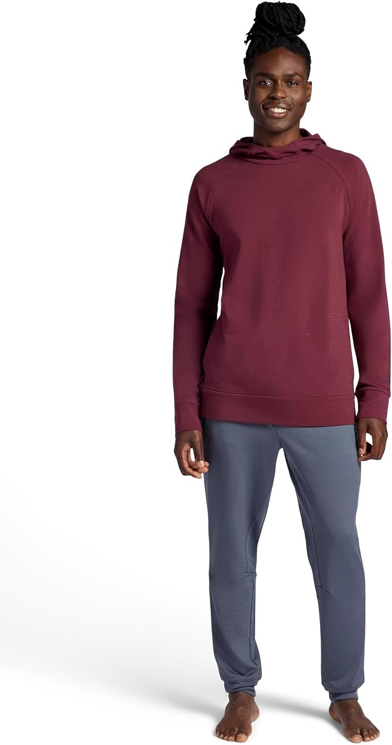 image:imageGaiam Mens Namaste Cowl Neck Hoodie Standard Fit Stretch Midweight Terry MaterialPort Royale