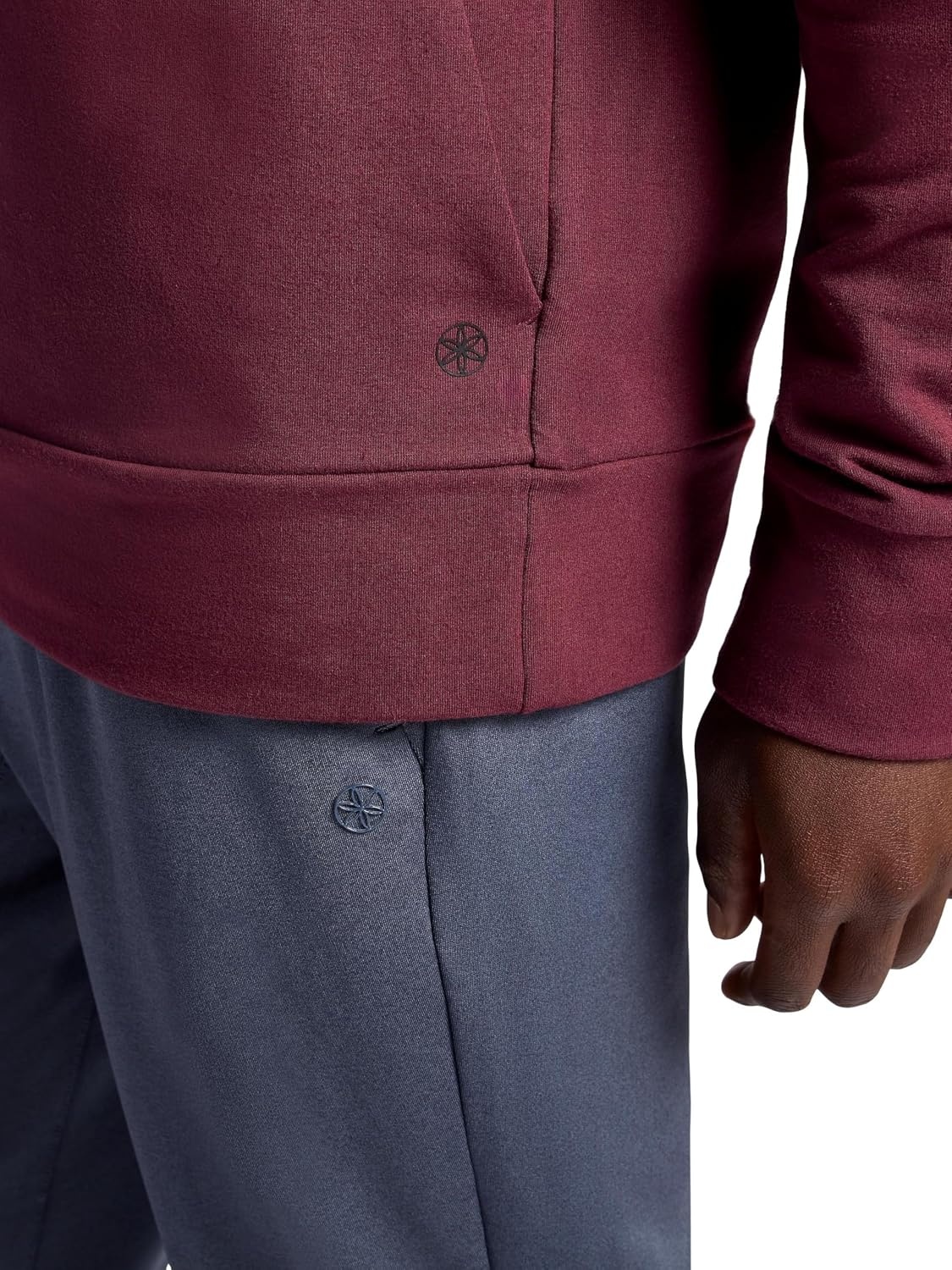 image:imageGaiam Mens Namaste Cowl Neck Hoodie Standard Fit Stretch Midweight Terry MaterialPort Royale