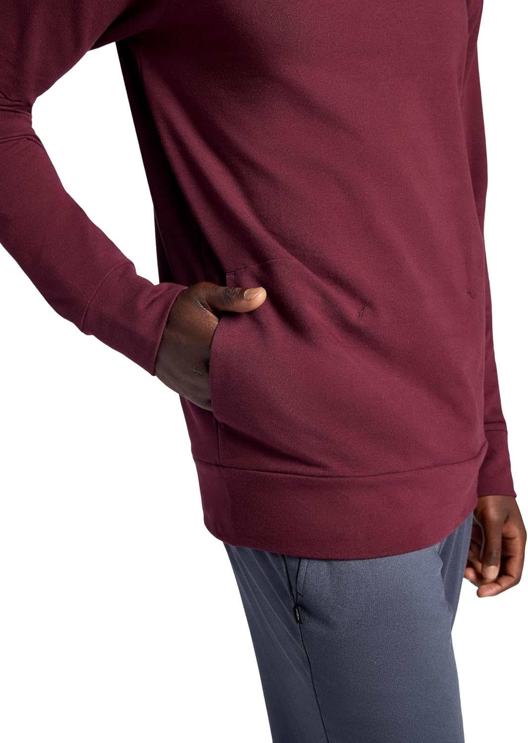 image:imageGaiam Mens Namaste Cowl Neck Hoodie Standard Fit Stretch Midweight Terry MaterialPort Royale