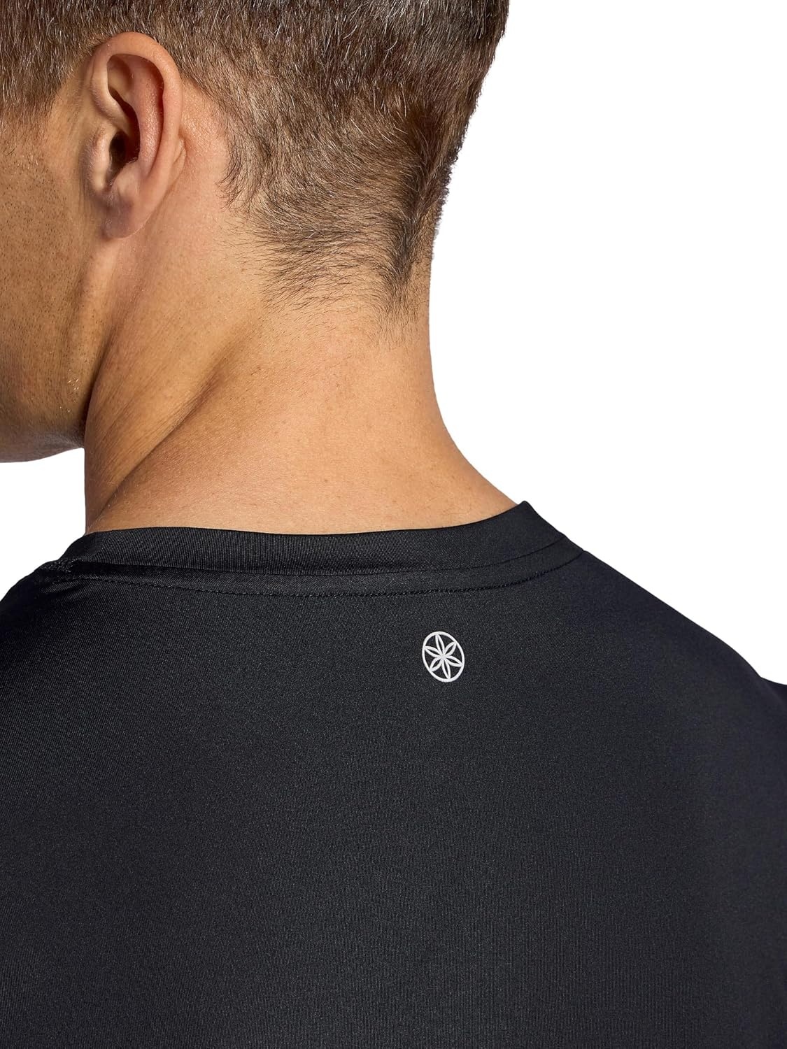image:imageGaiam Mens Omtech Short Sleeve Crewneck TShirt Standard Fit Stretch Lightweight Performance MaterialBlack