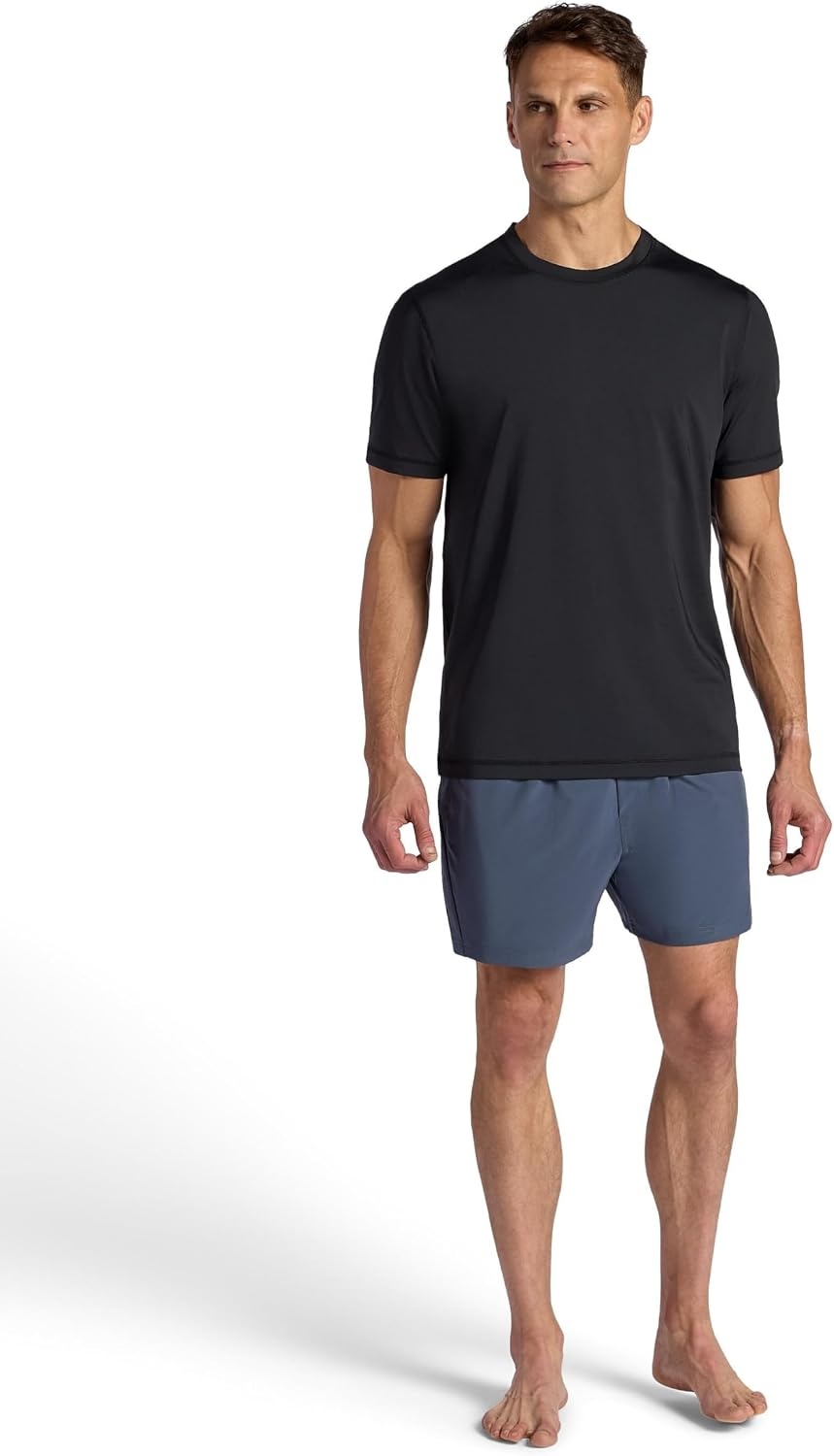 image:imageGaiam Mens Omtech Short Sleeve Crewneck TShirt Standard Fit Stretch Lightweight Performance MaterialBlack