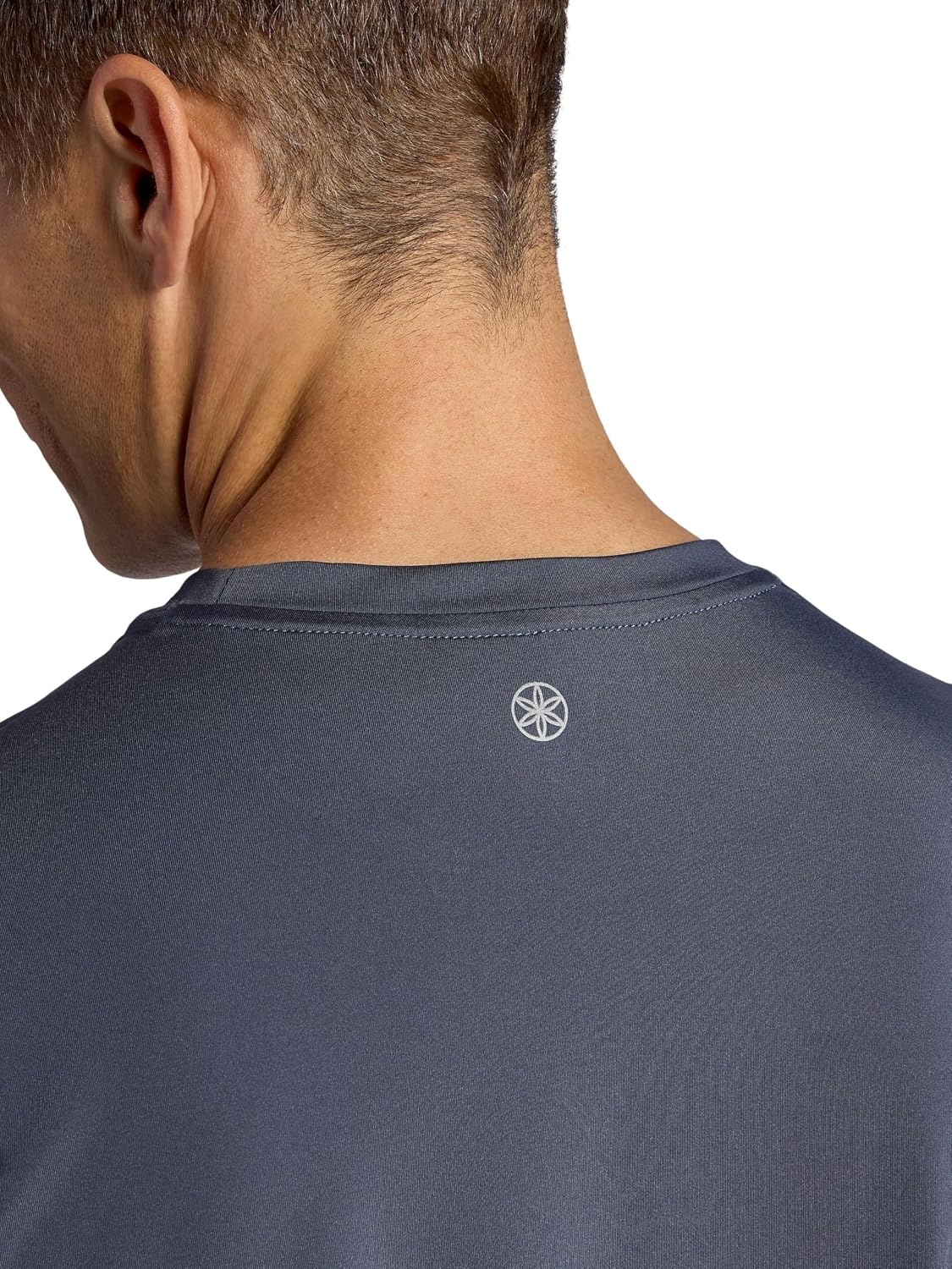 image:imageGaiam Mens Omtech Short Sleeve Crewneck TShirt Standard Fit Stretch Lightweight Performance MaterialCool Grey
