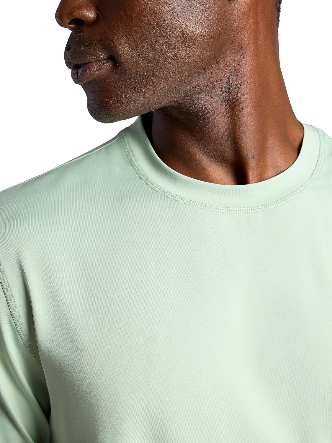 image:imageGaiam Mens Omtech Short Sleeve Crewneck TShirt Standard Fit Stretch Lightweight Performance MaterialDusty Green