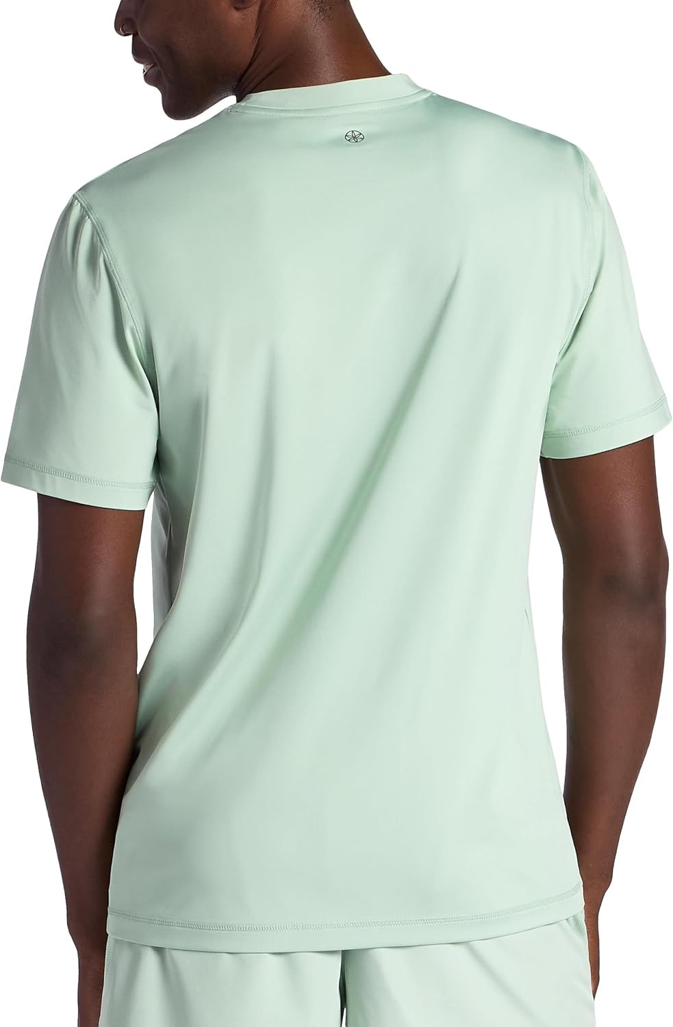image:imageGaiam Mens Omtech Short Sleeve Crewneck TShirt Standard Fit Stretch Lightweight Performance MaterialDusty Green