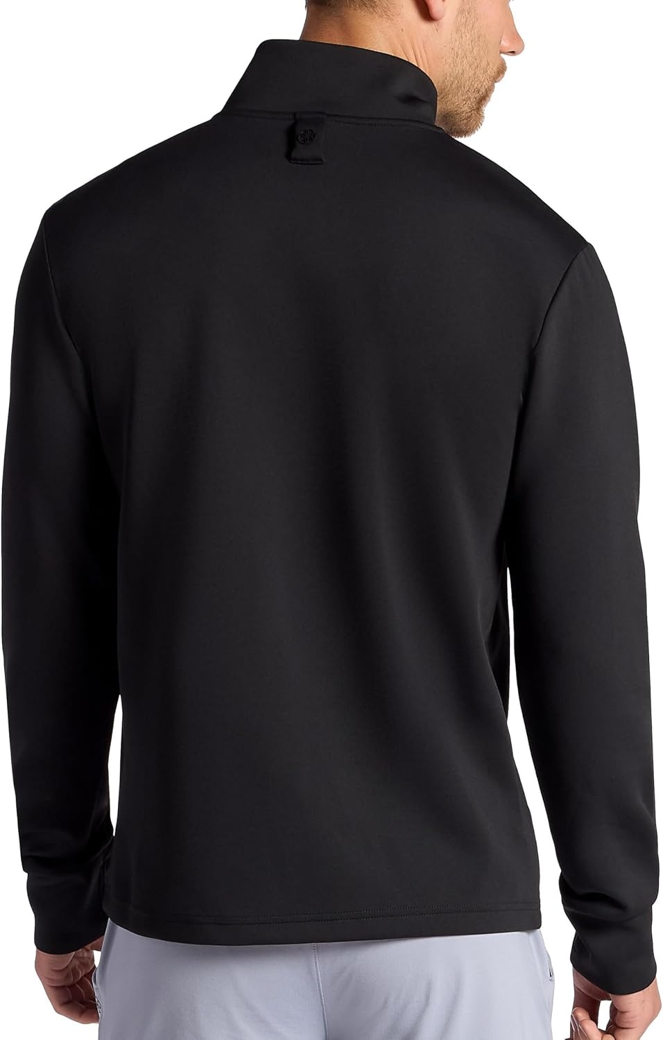 image:imageGaiam Mens Recovery Long Sleeve QuarterZip Standard Fit Midweight Breathable MaterialBlack