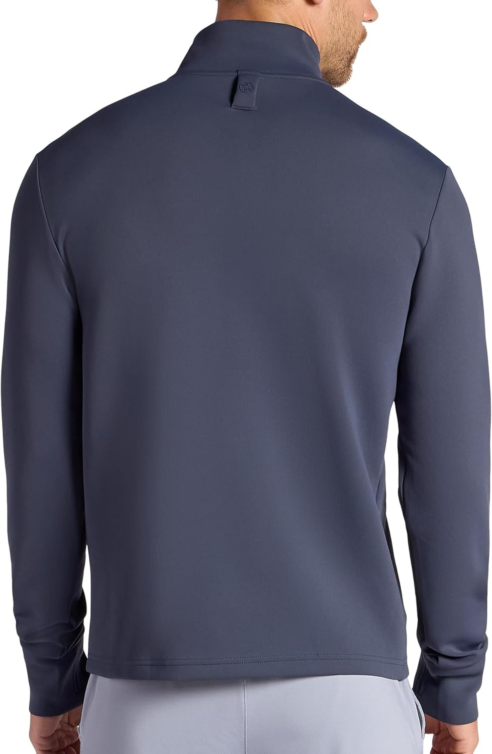 image:imageGaiam Mens Recovery Long Sleeve QuarterZip Standard Fit Midweight Breathable MaterialCool Grey