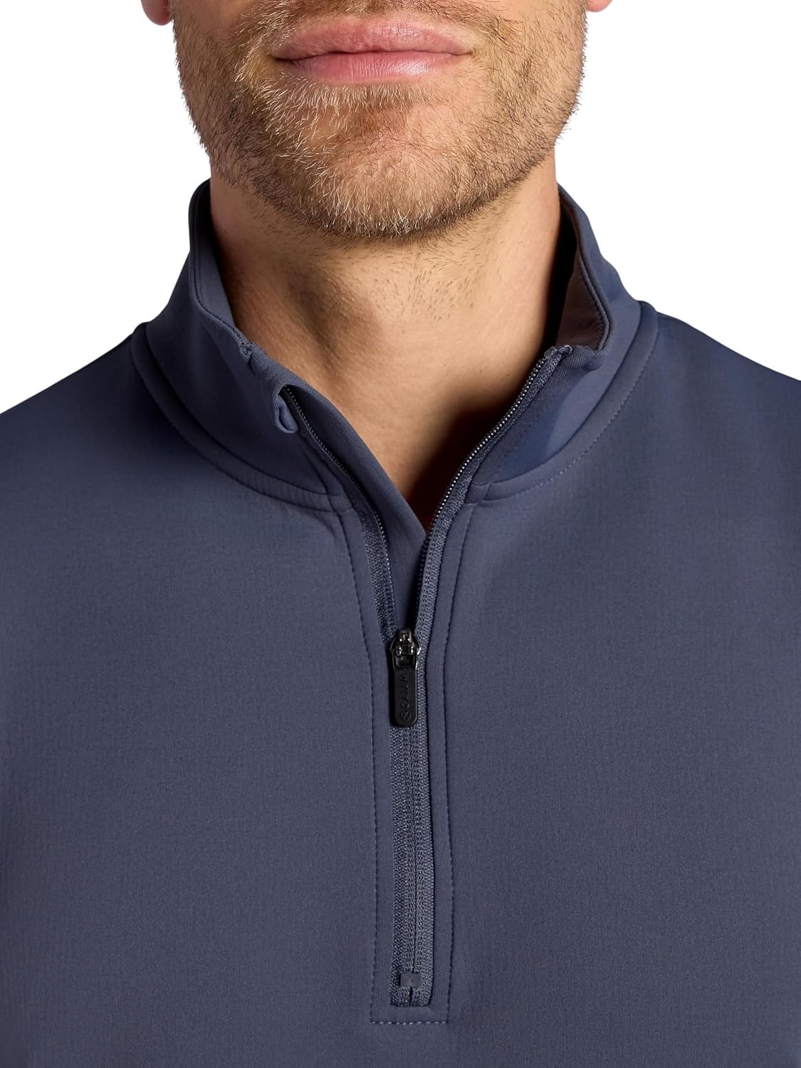 image:imageGaiam Mens Recovery Long Sleeve QuarterZip Standard Fit Midweight Breathable MaterialCool Grey