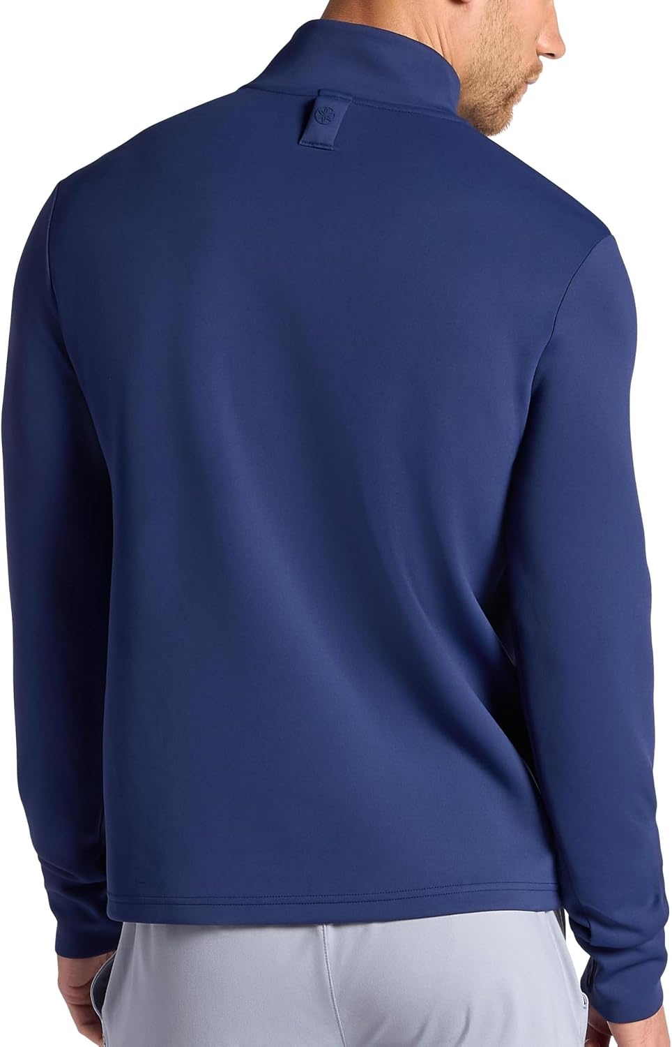 image:imageGaiam Mens Recovery Long Sleeve QuarterZip Standard Fit Midweight Breathable MaterialMedieval Blue
